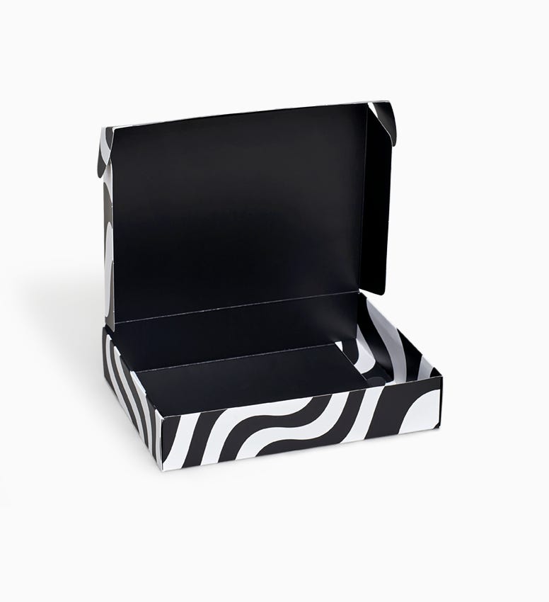 Wavy Stripe Flat Pack 2er-Packung | Happy Socks