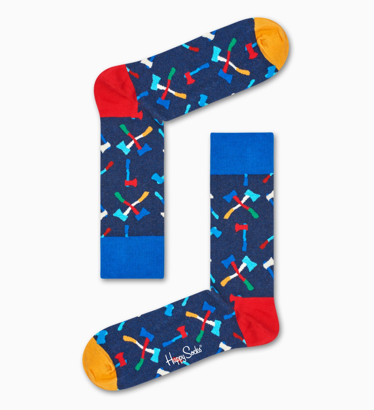 Blue socks: Axe pattern | Happy Socks