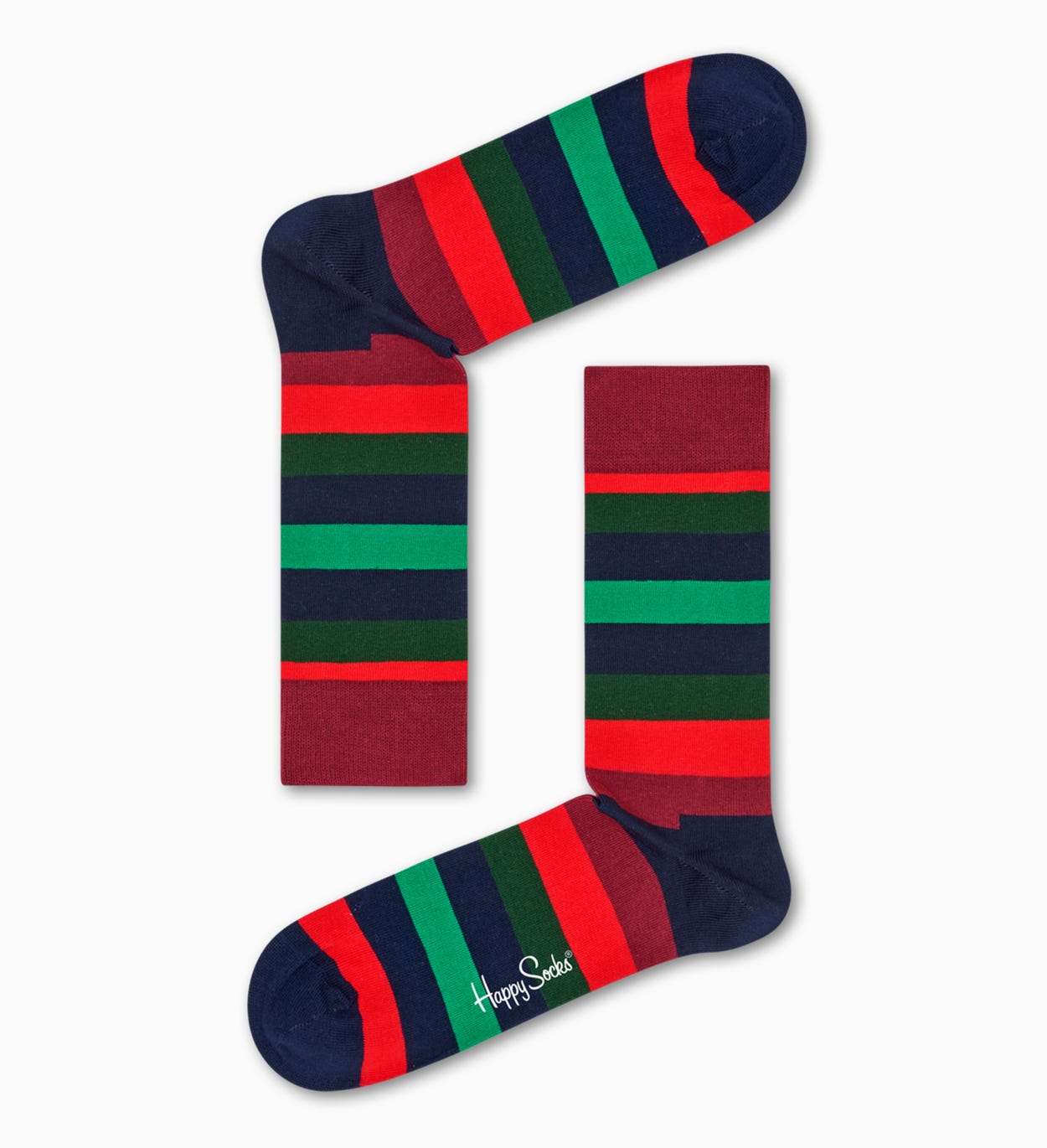 Green socks: Stripe pattern | Happy Socks