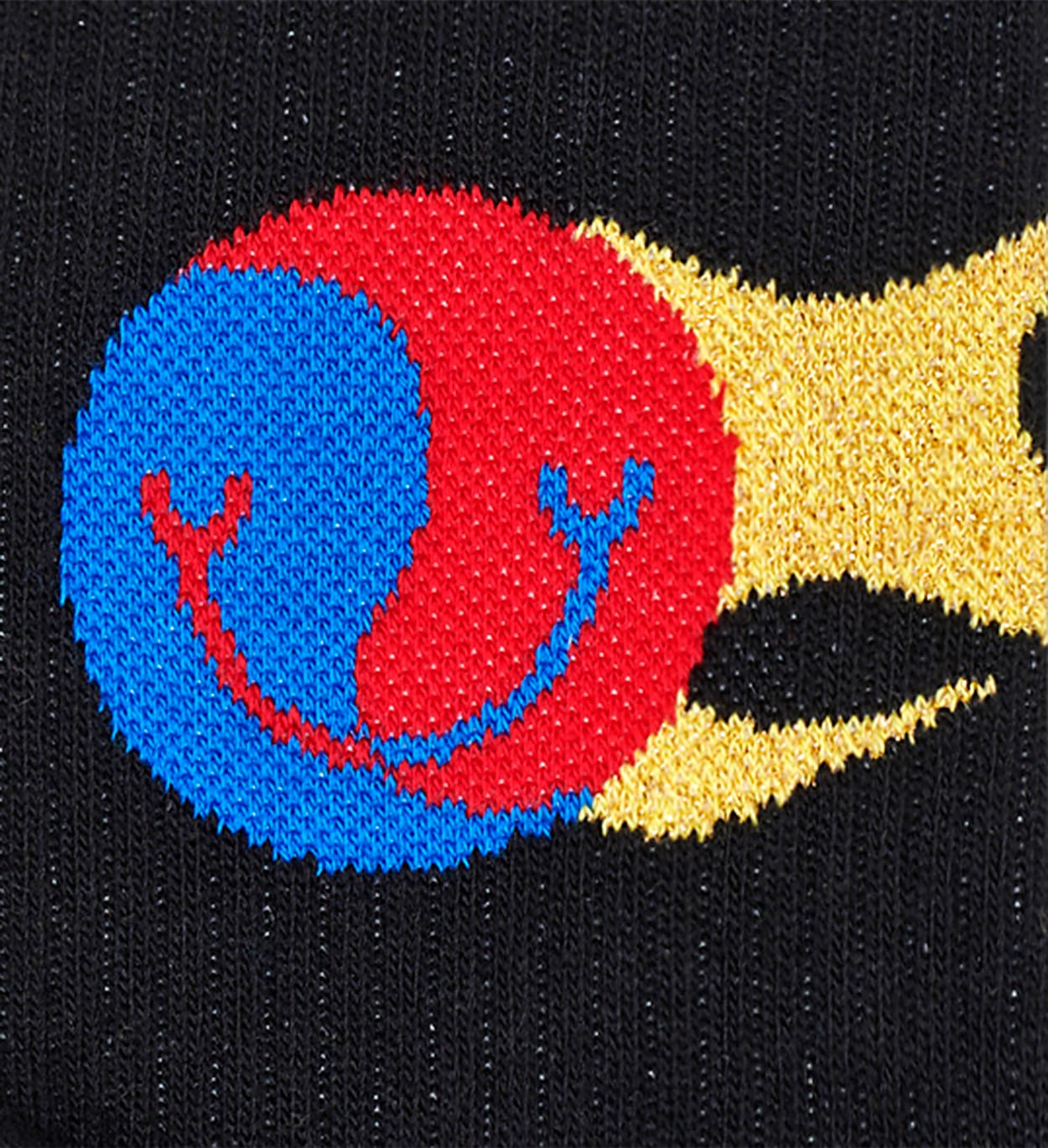 Flame 3/4 Crew Socken, Schwarz - ATHLETIC | Happy Socks