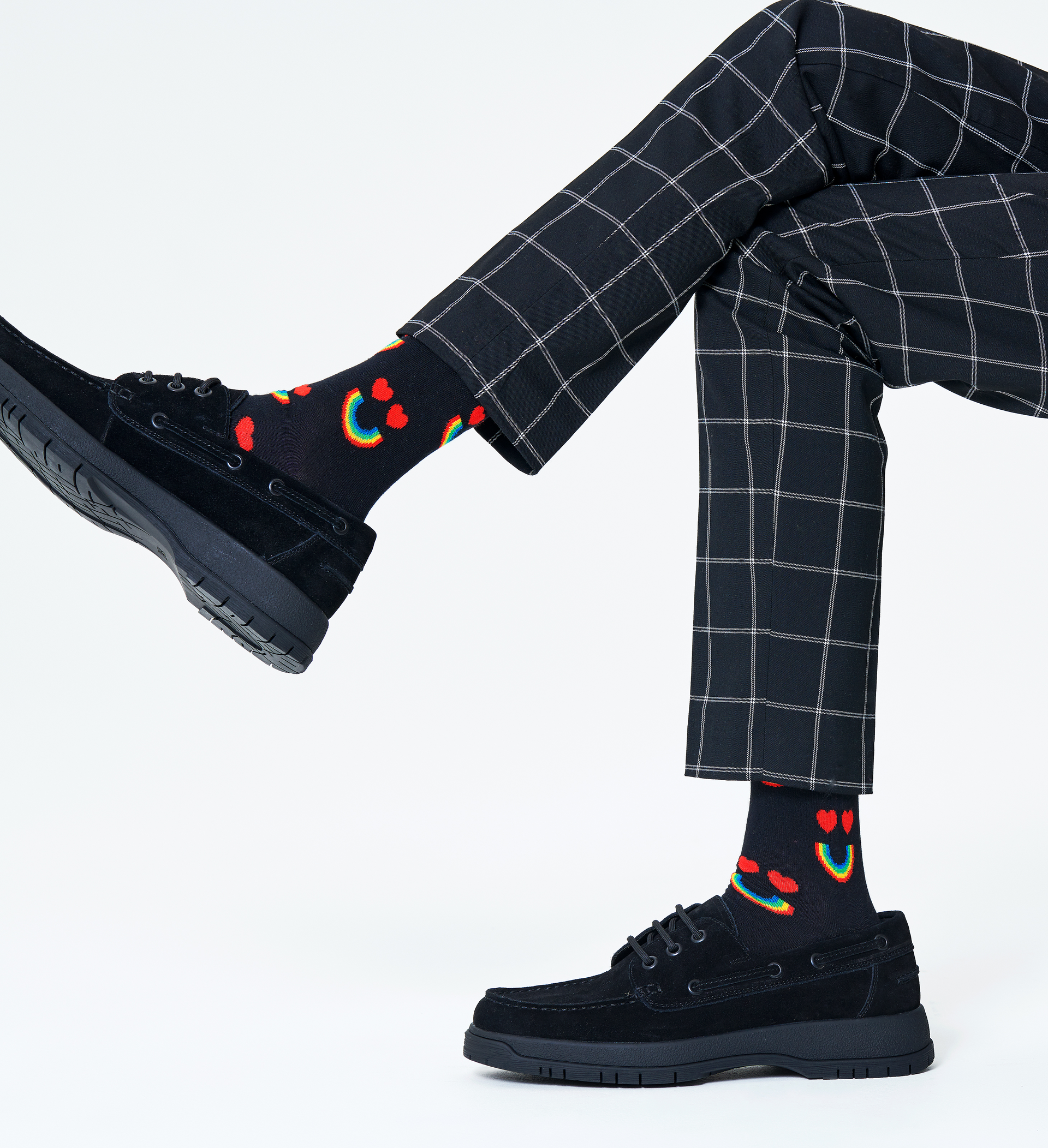 Happy Rainbow Sock