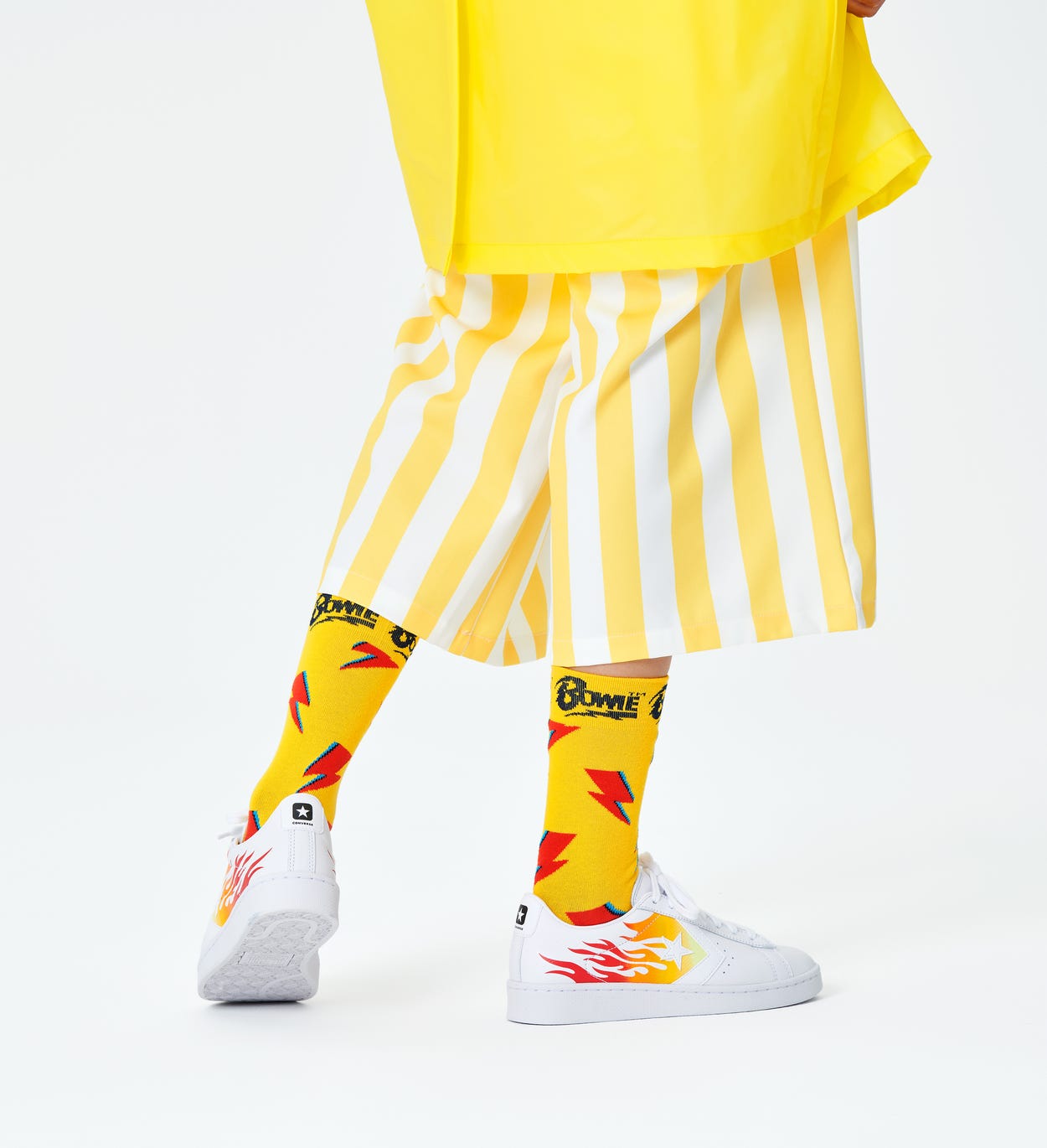Yellow Flashy Bowie Sock | Happy Socks