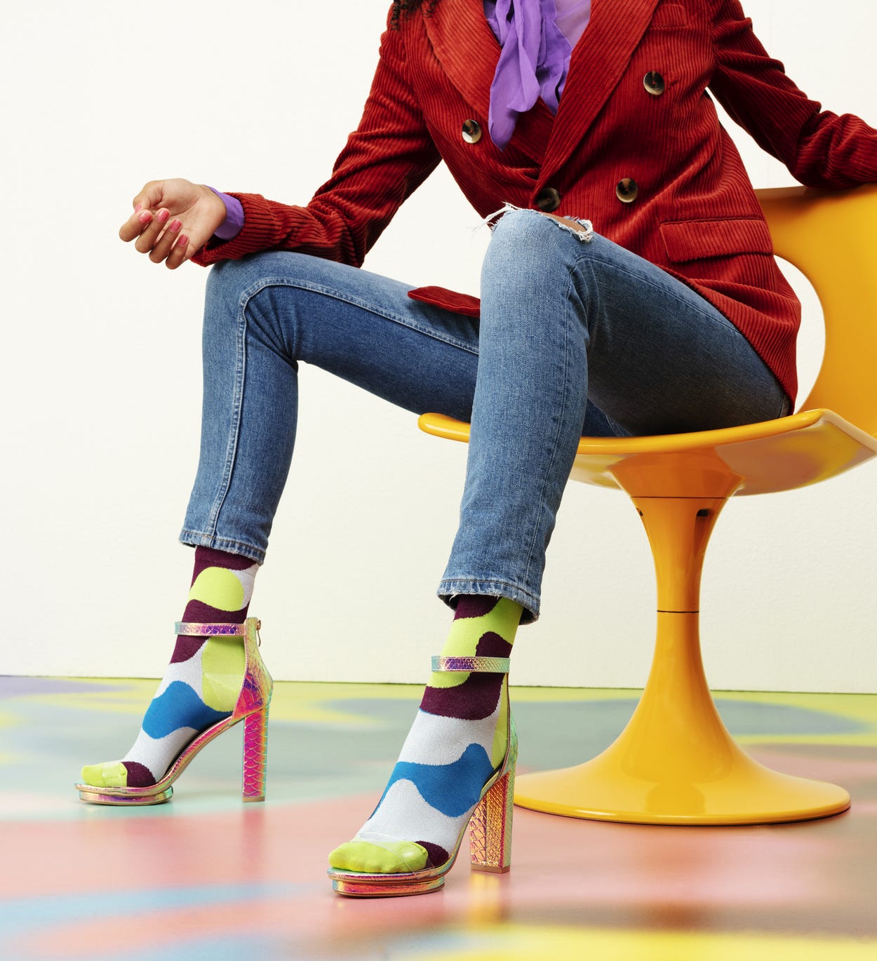 Grüne Ankle Socken: Alice - Hysteria | Happy Socks
