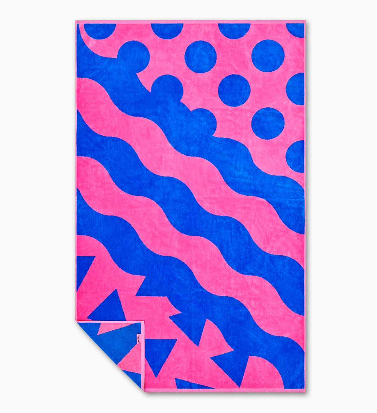 Pink, Blue Bath Towel: Stripe Dot | Happy Socks