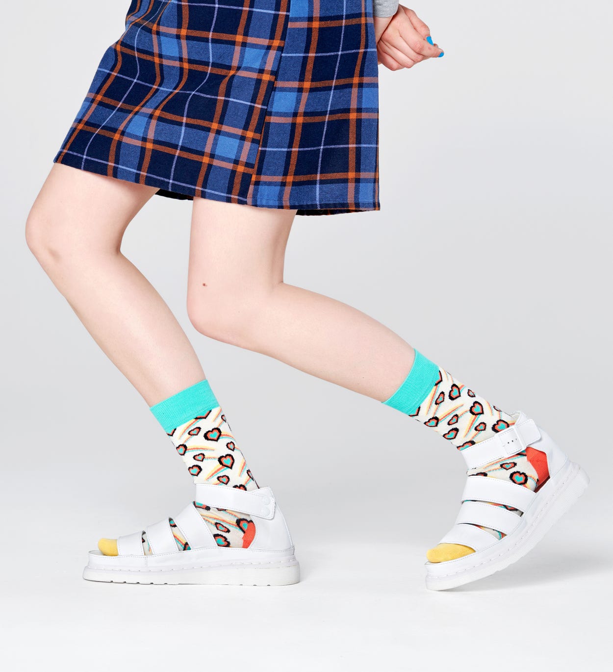 Shooting Heart Socken, Weiß | Happy Socks