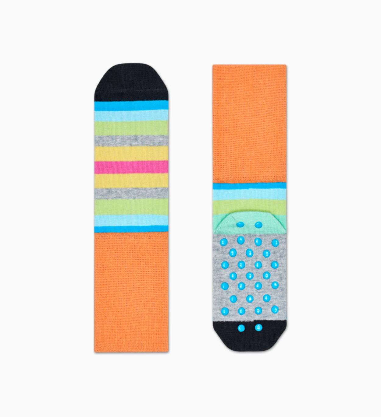 Anti-slip Socken für Kinder 2-Pack: Stripe | Happy Socks