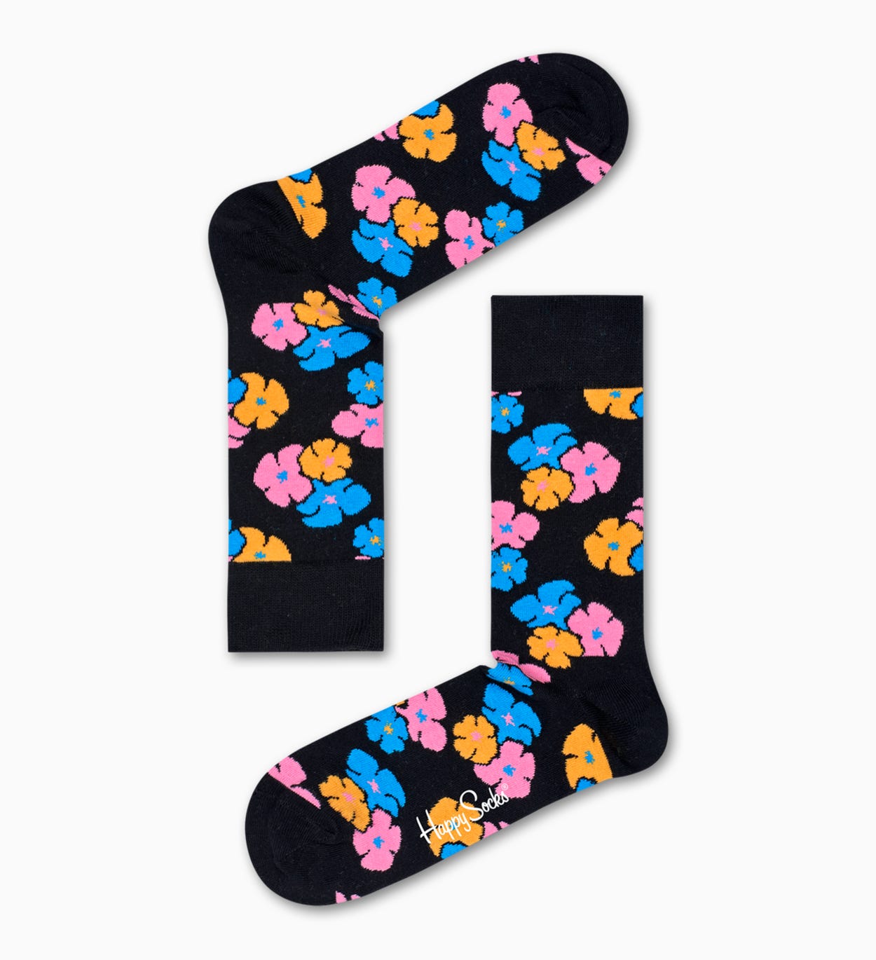 Schwarze Baumwollsocken: Kimono Design | Happy Socks