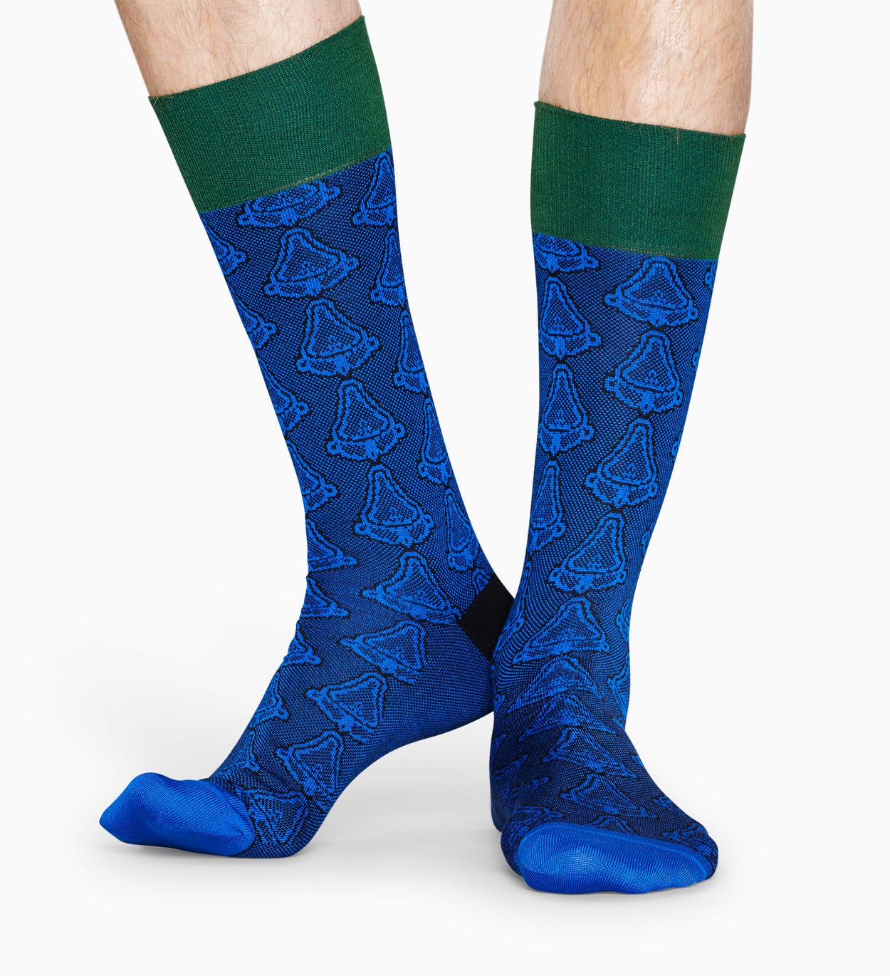Blaue Anzugsocken: Kunst - Dressed | Happy Socks