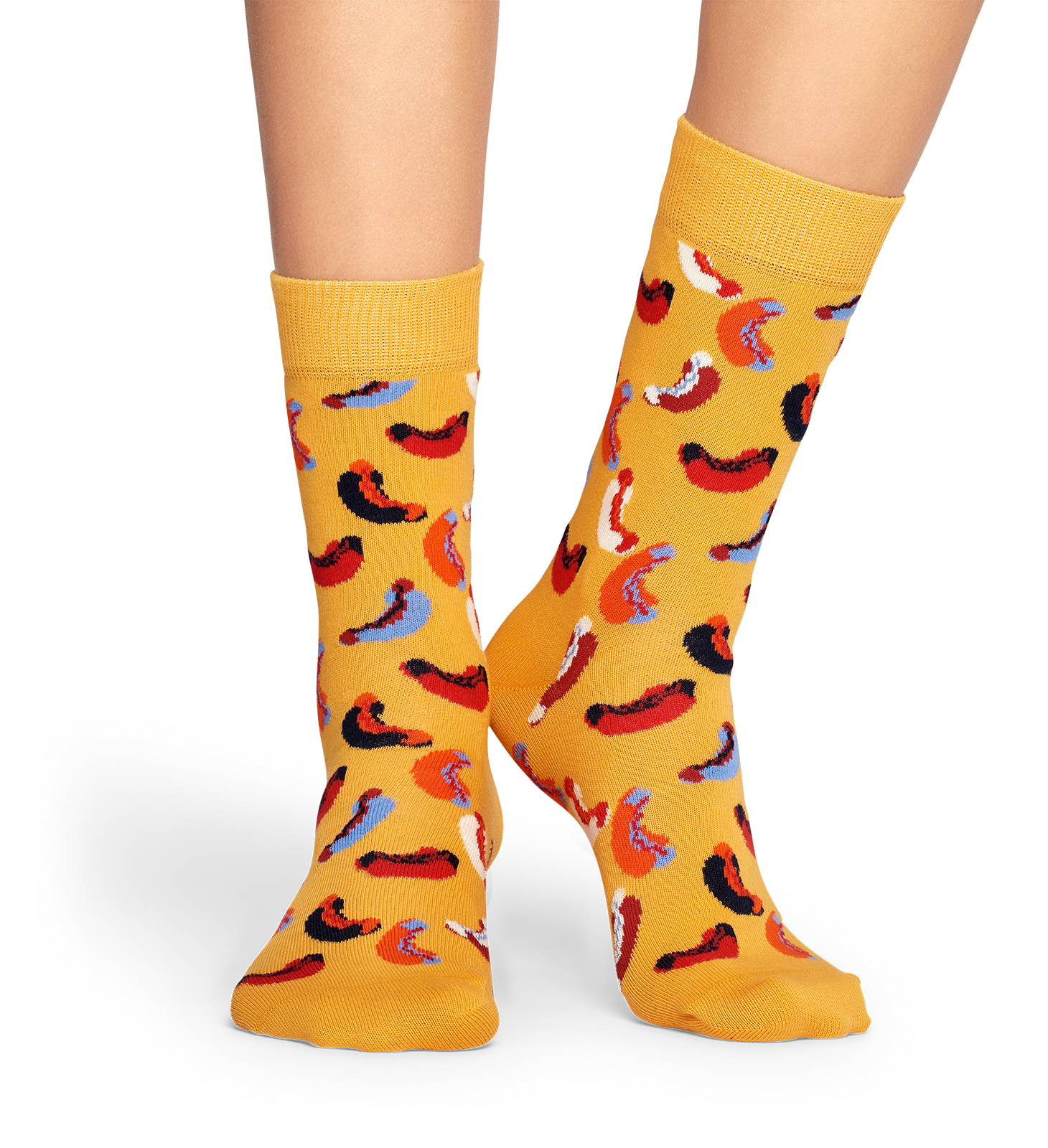 SALE NEW HAPPY SOCKS "Hotdog" Socks for Men 
