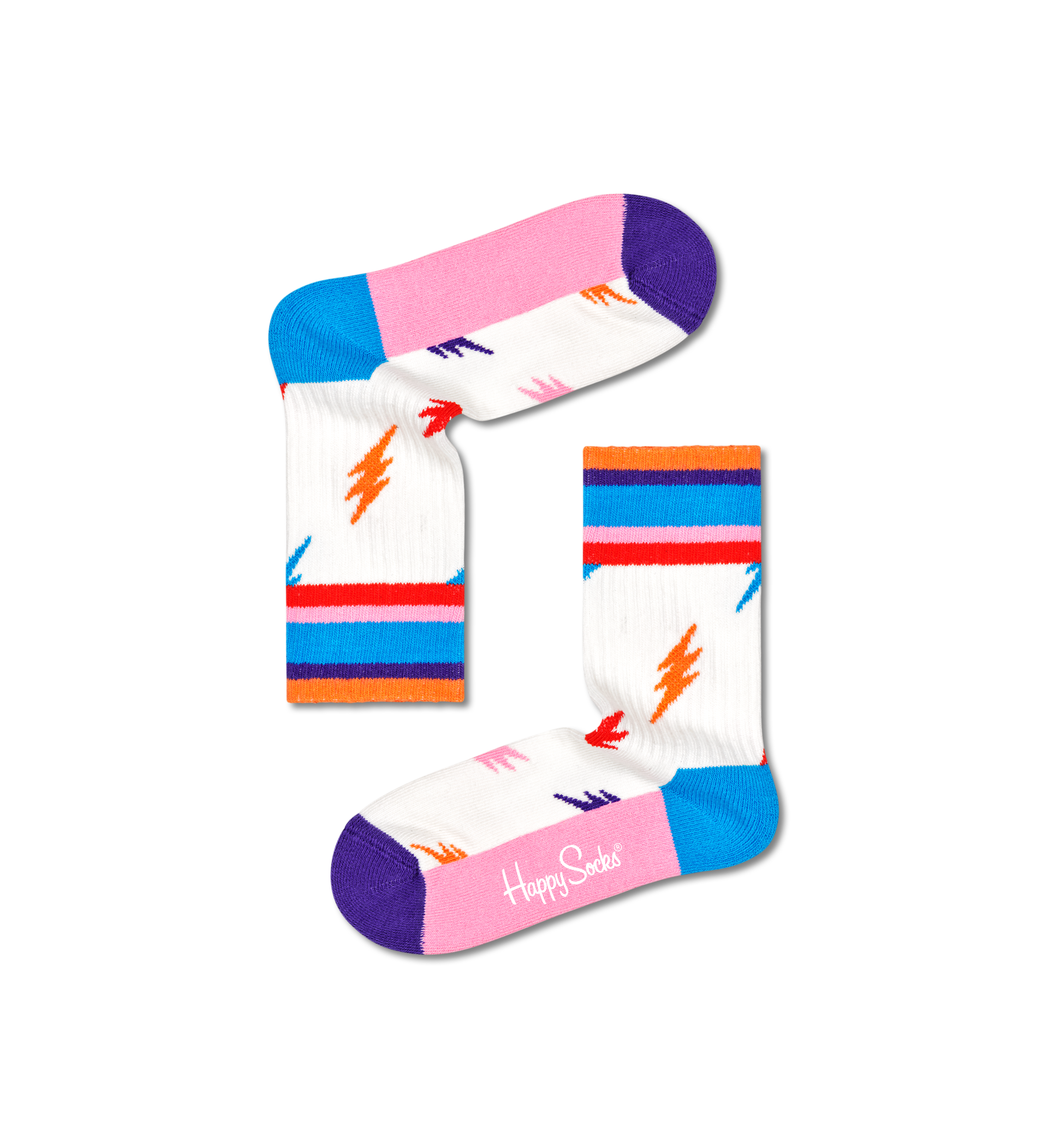 Kids Lightning Rib Sock