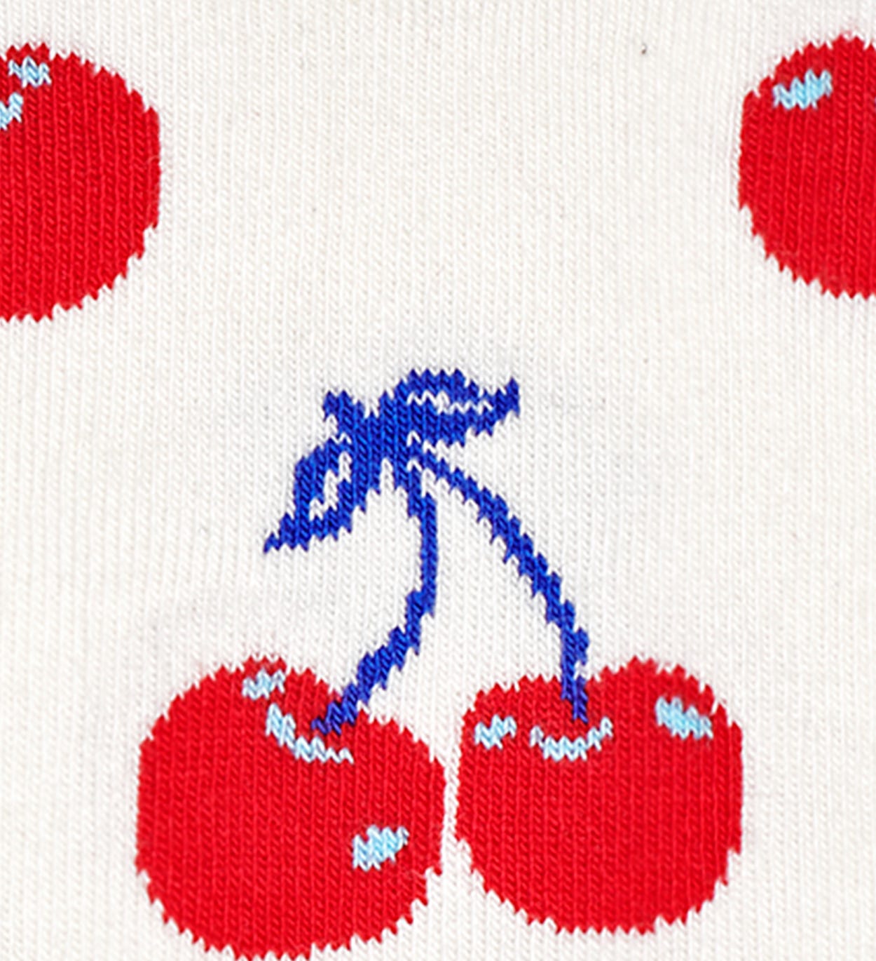Socken mit Kirschmuster, Weiß | Happy Socks
