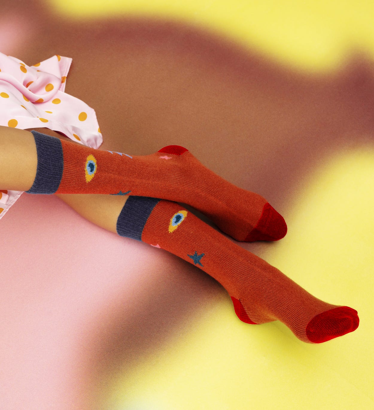 Braune mittelhohe Socken: Lulu - Hysteria | Happy Socks
