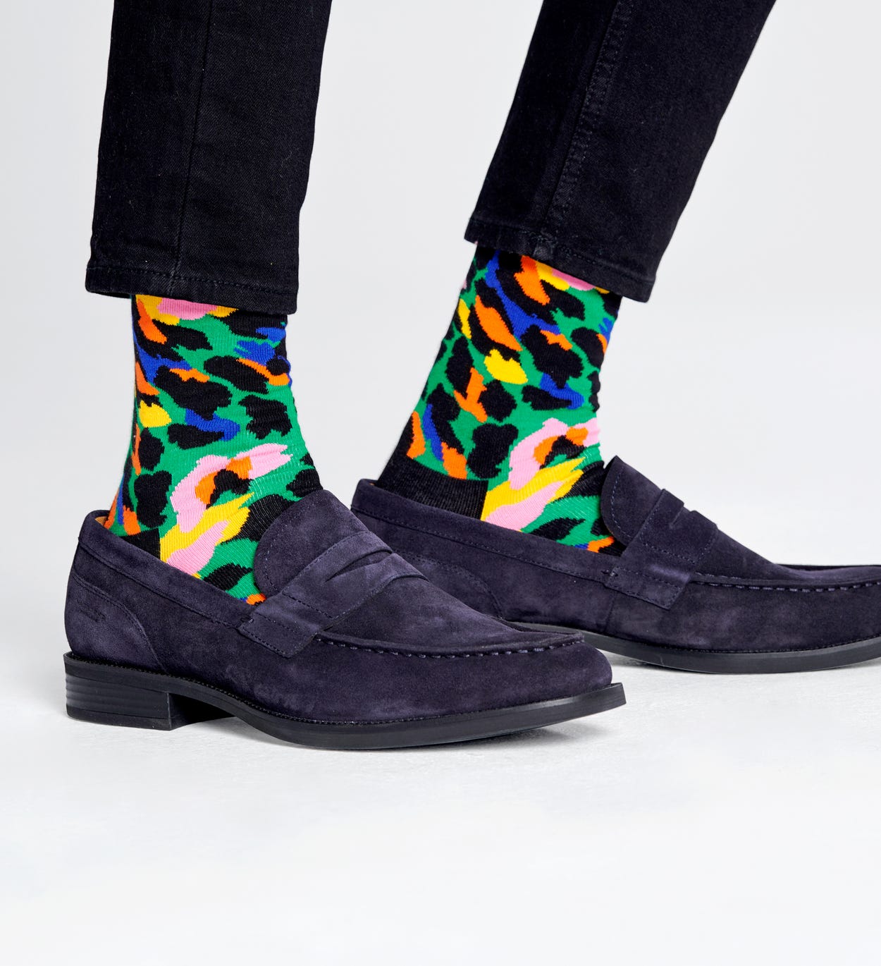 Leopard Socken, Grün | Happy Socks