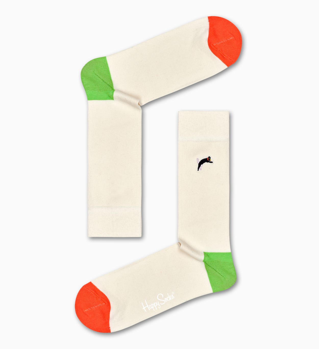 Embroidery Cat Socken, Weiß | Happy Socks