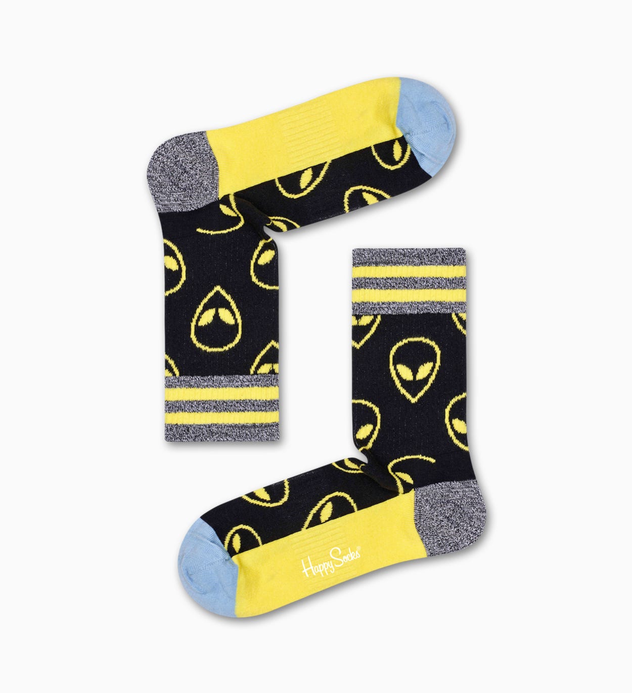 Schwarze Sportsocken: Alien - ATHLETIC | Happy Socks