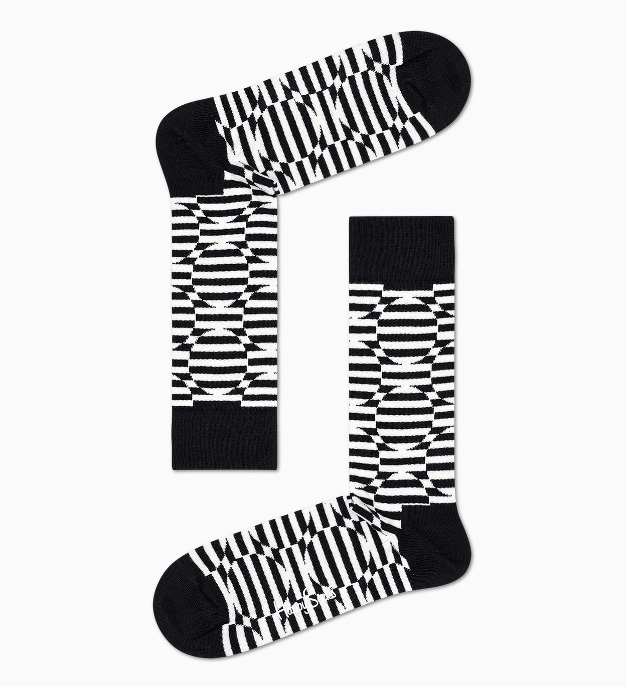 Optic Dot Socken, Schwarz | Happy Socks