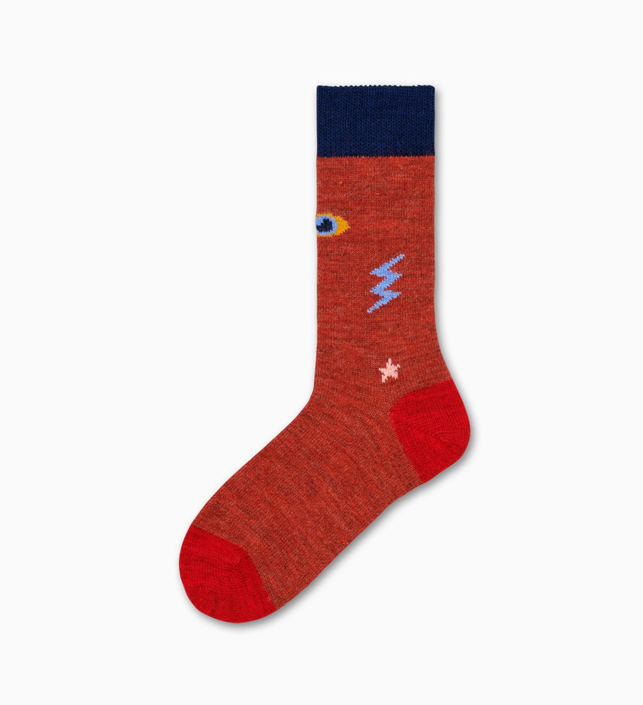 Braune mittelhohe Socken: Lulu - Hysteria | Happy Socks