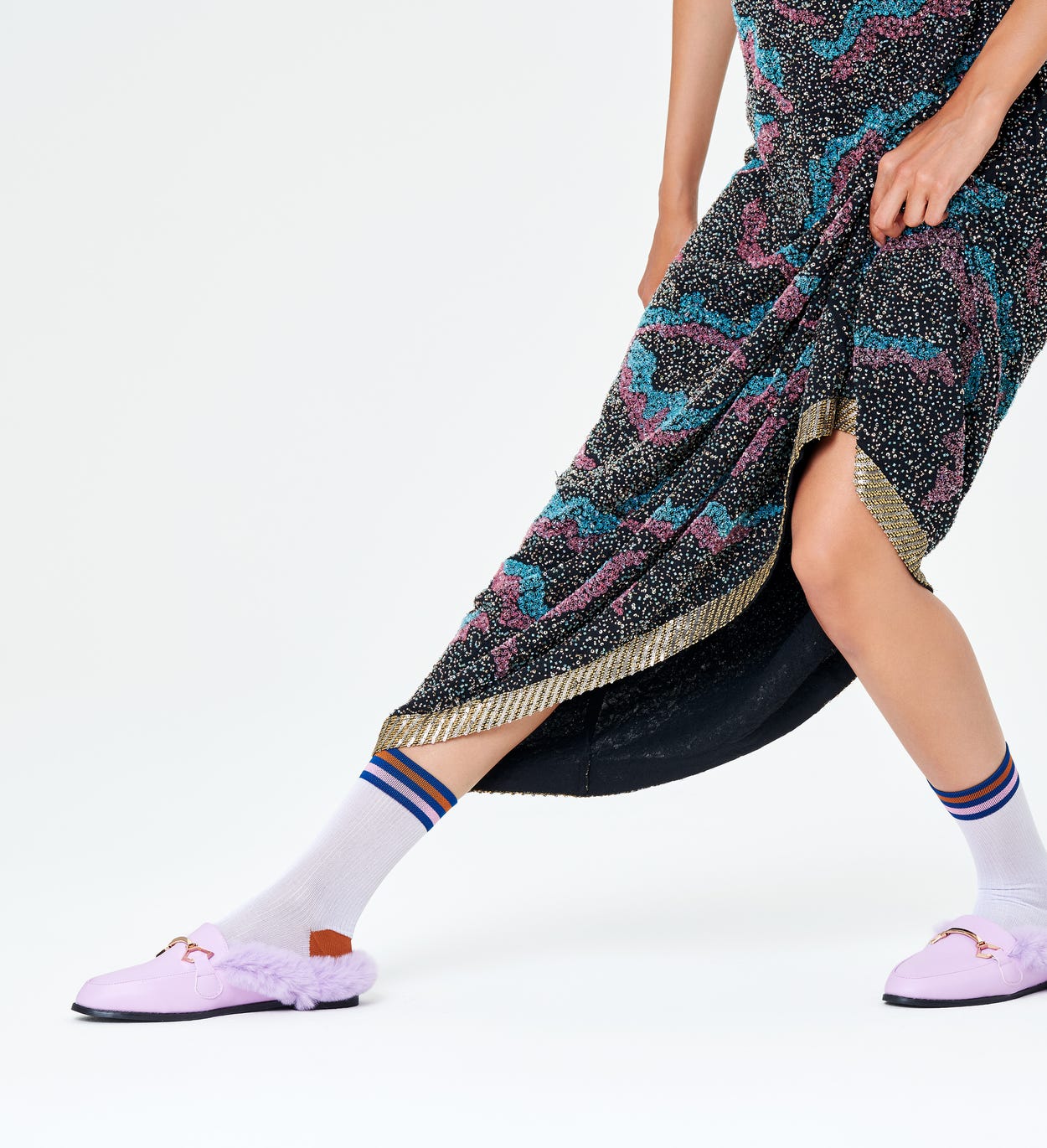 Weiße Ankle Socken: Lona - Hysteria | Happy Socks