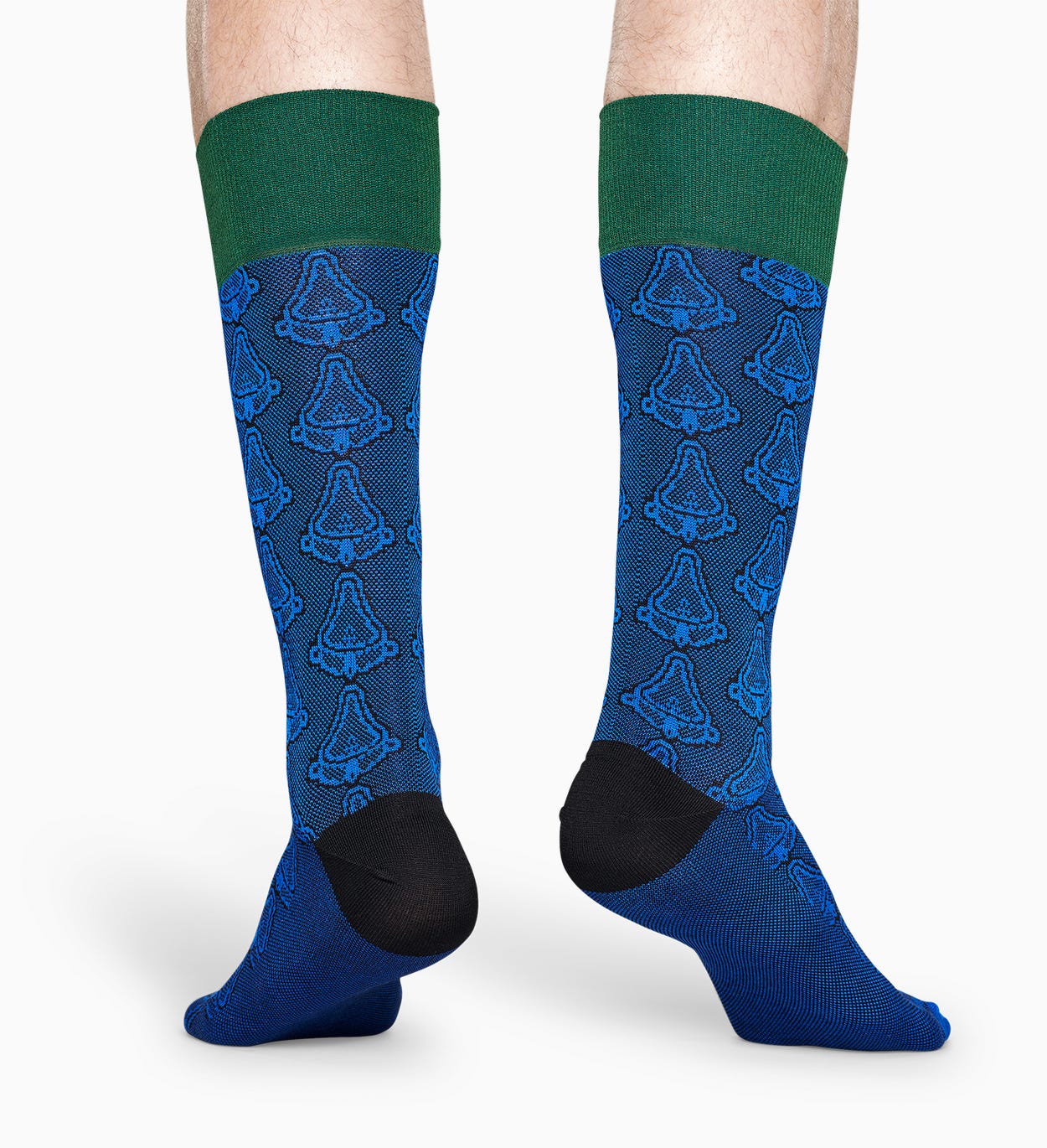 Blaue Anzugsocken: Kunst - Dressed | Happy Socks