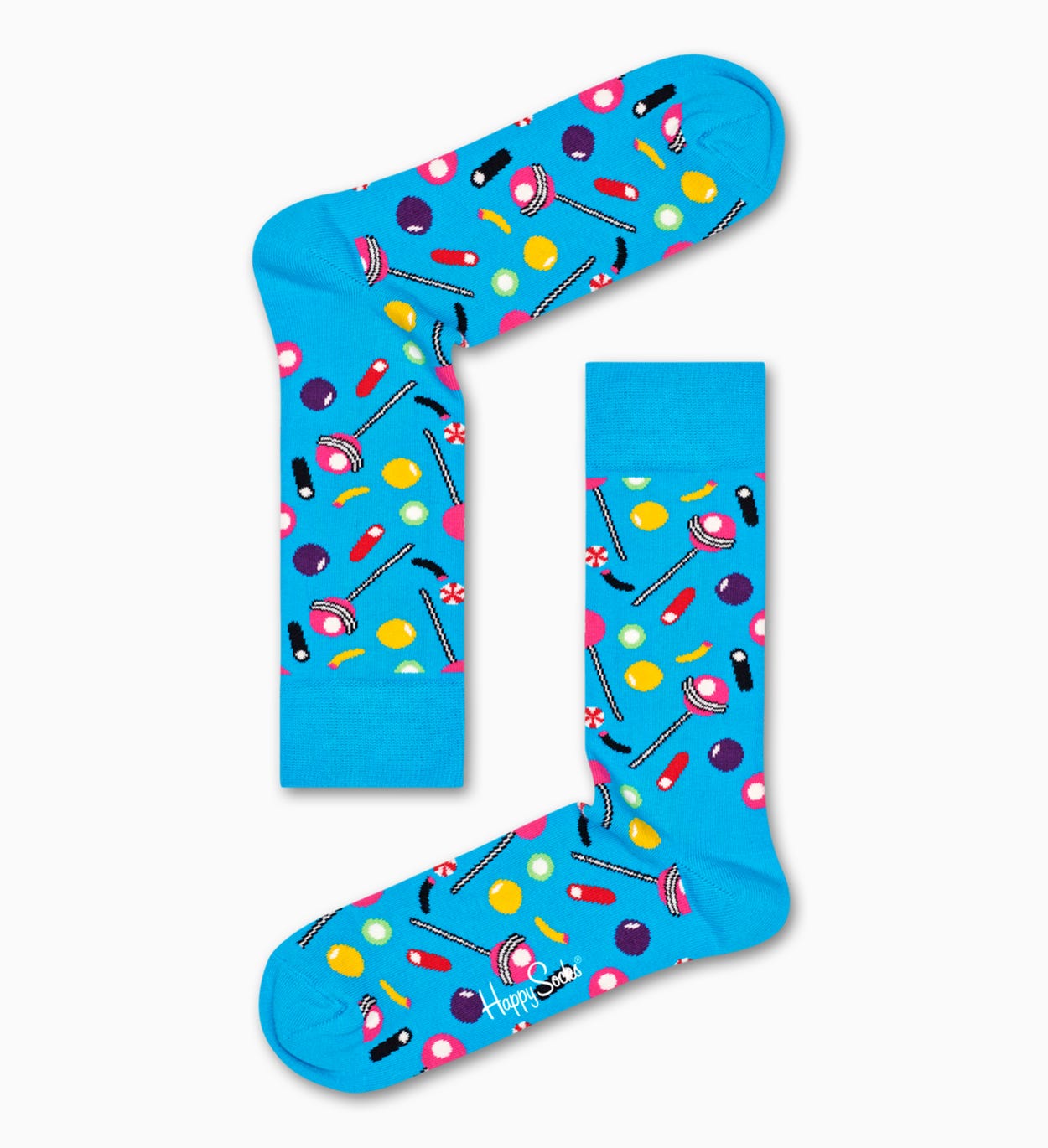 Gemusterte blaue Socken: Candy | Happy Socks