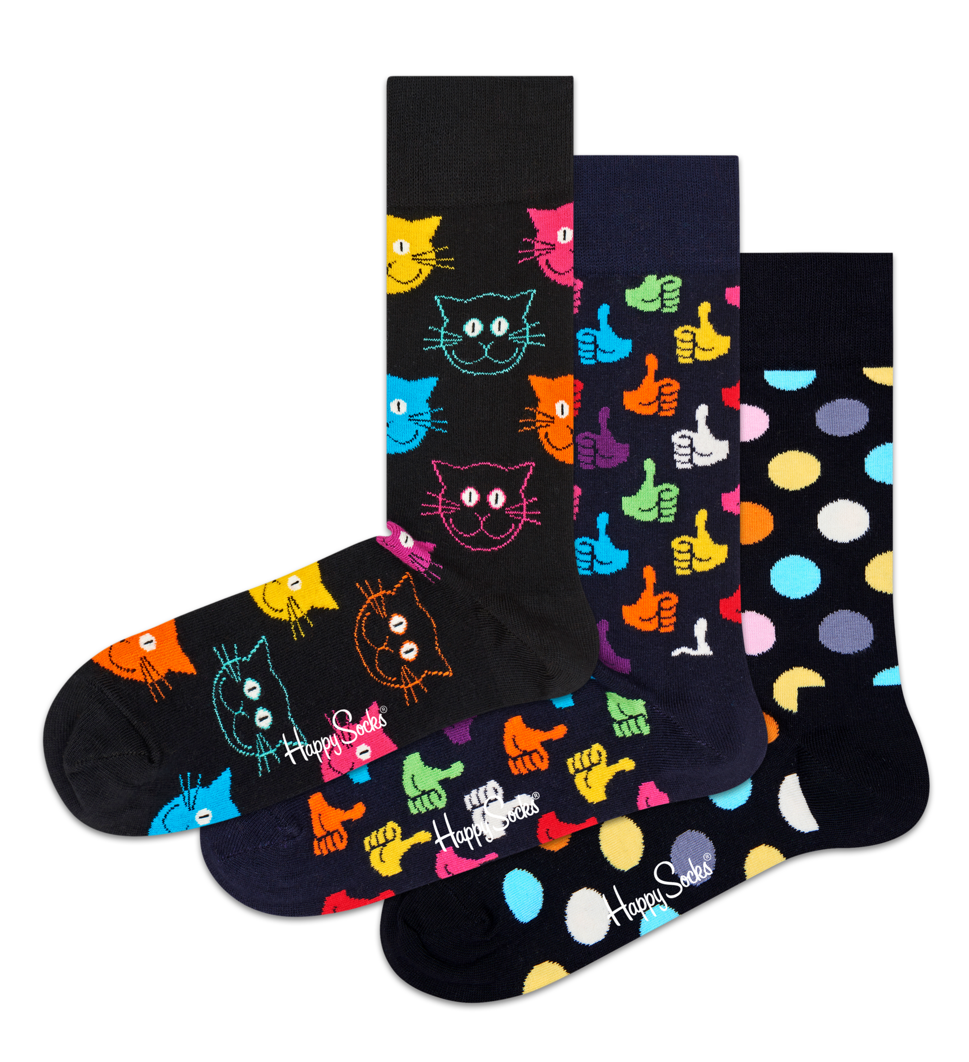 Funny Happy Birthday Happy Socks Cat Socks Cat lover Gift Bold Gift Idea Colorful Socks Cool Socks Men Women