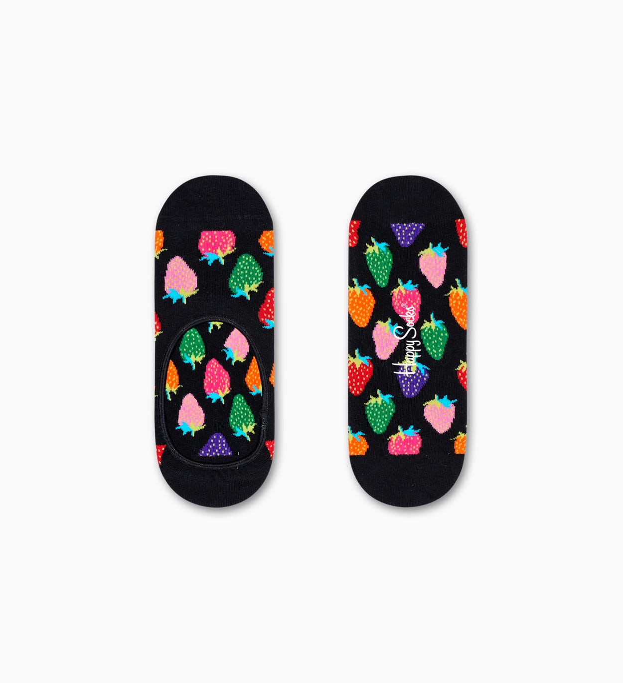 Strawberry Füßlinge, Schwarz | Happy Socks