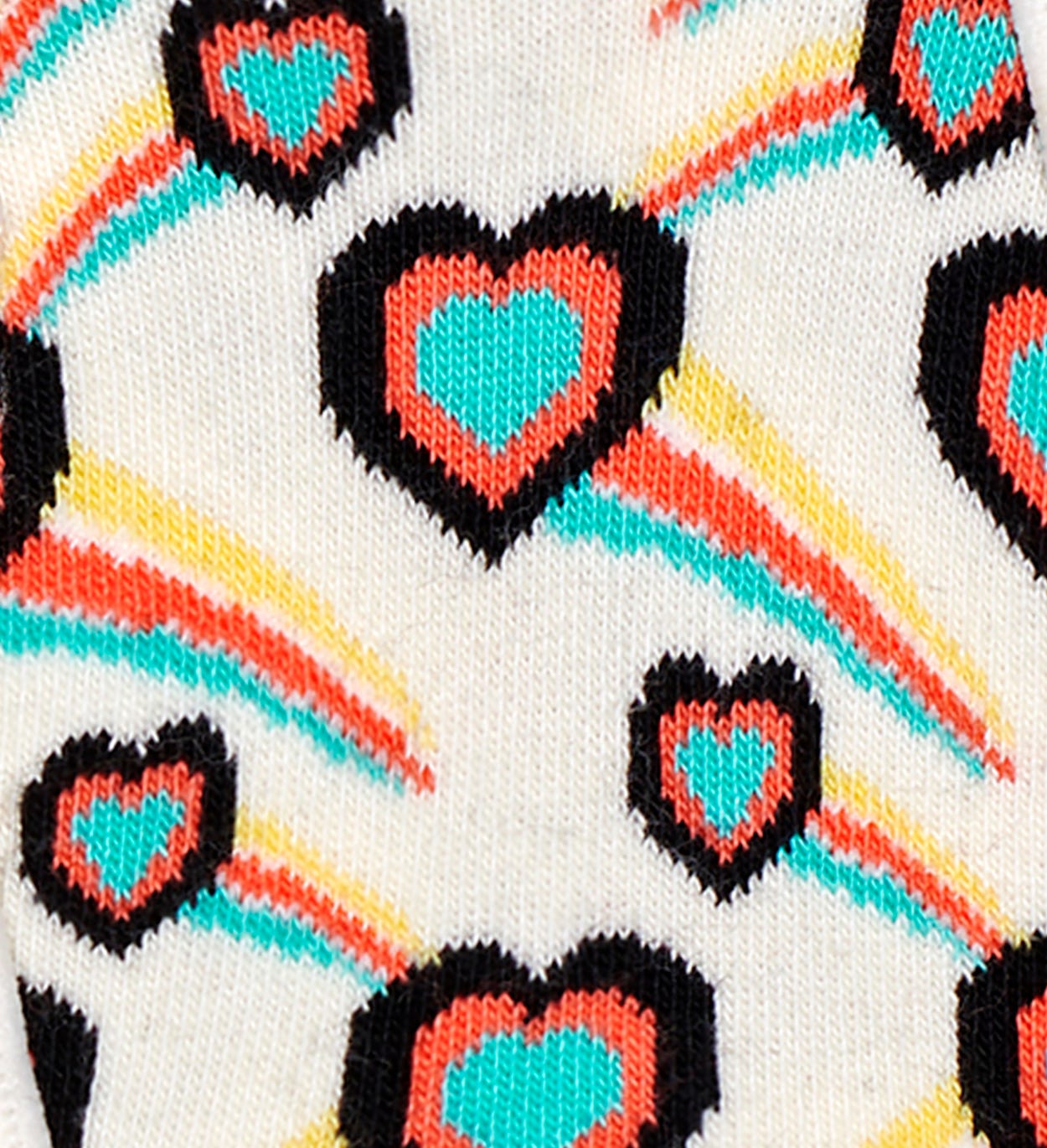 3er-Pack Shooting Heart Füßlinge, Grau | Happy Socks