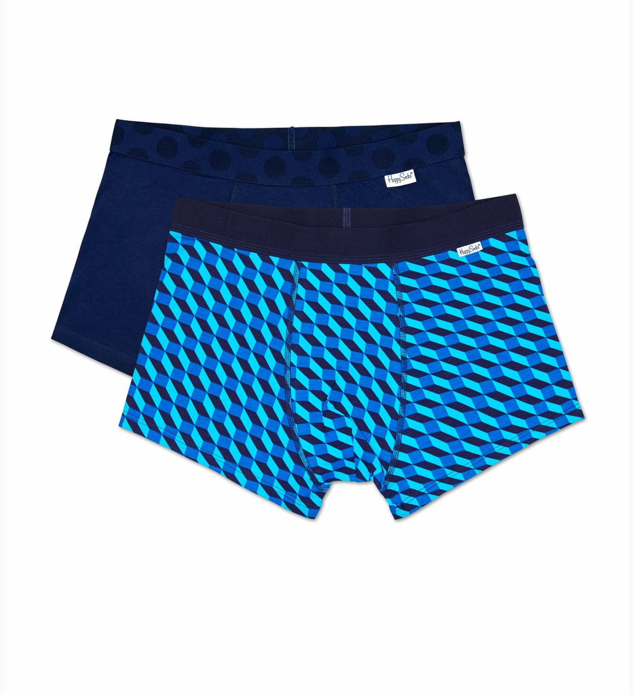 2er-Pack Filled Optic Trunk, Blau - Herrenunterwäsche | Happy Socks