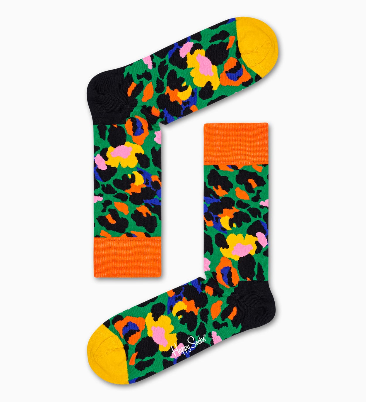 Leopard Socken, Grün | Happy Socks