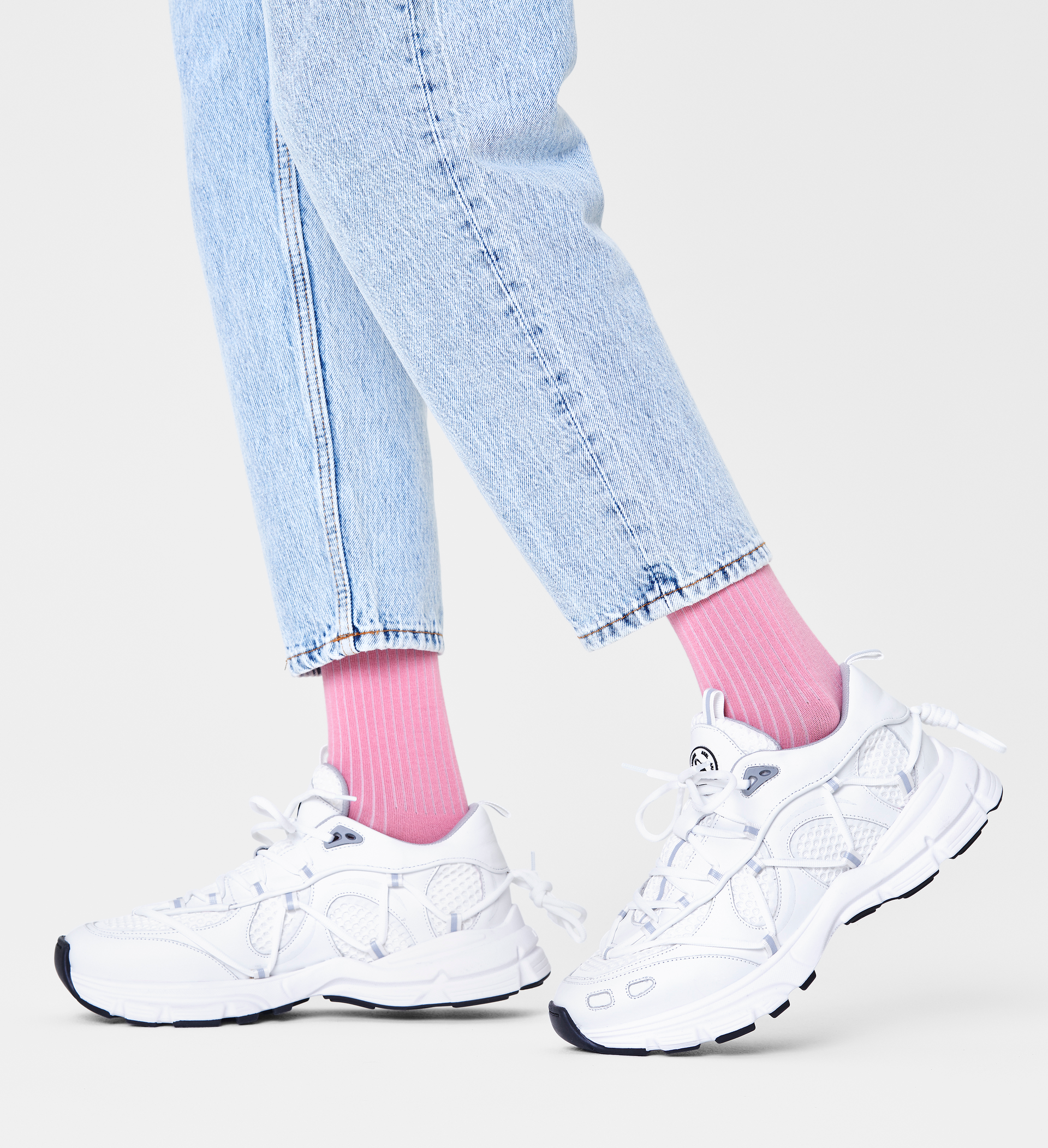Solid Rib Sock