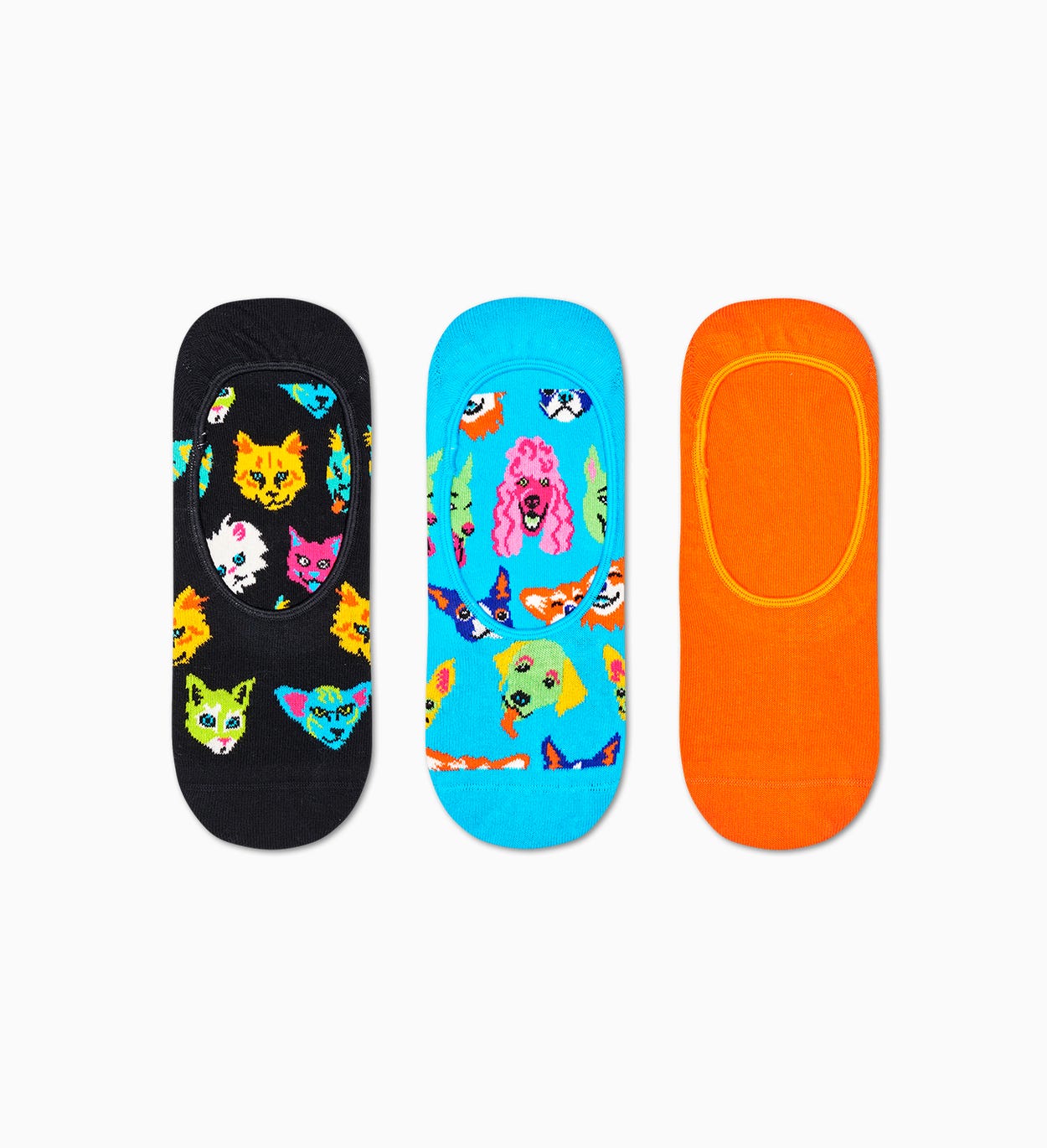 3er-Pack Cats And Dogs Füßlinge, Blau | Happy Socks