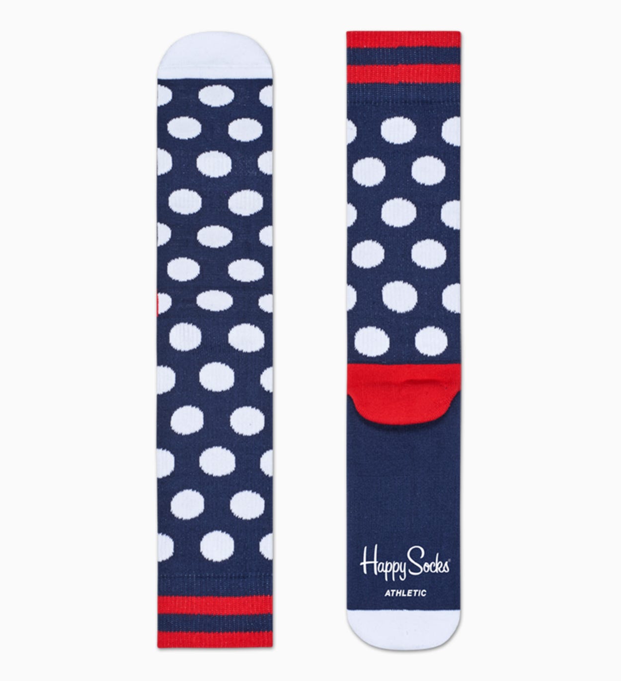 Sportsocken in Rot Blau: Big Dot - Athletic | Happy Socks