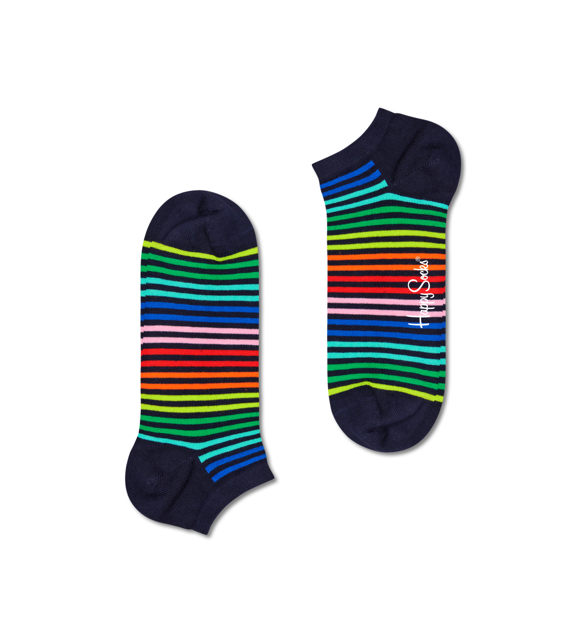 Füßlinge bunt Happy Socks Liner Socks Sneaker Mini Diamond Socks helblau