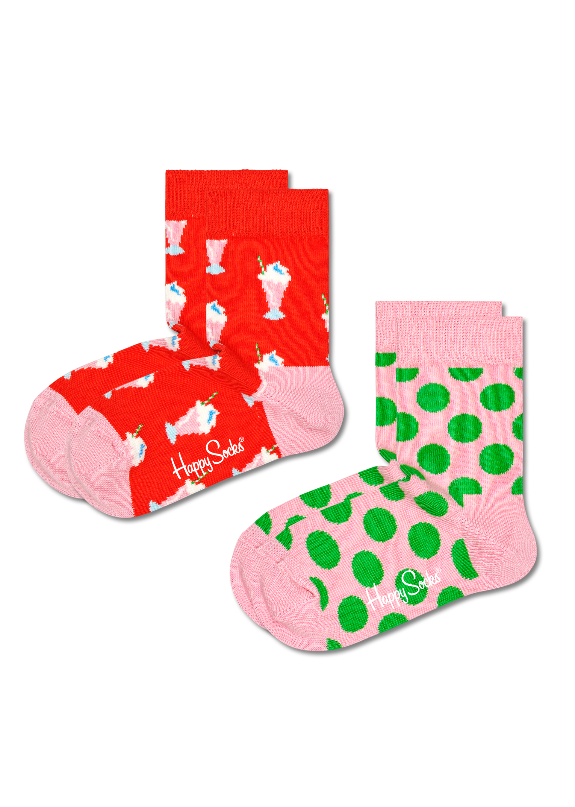 2-Pack Kids Milkshake Sock