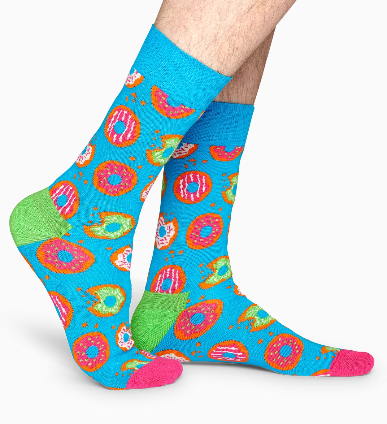 Lass deinen Füßen auch mal einen Donut übrig! Nicht reinbeißen! Diese lebhaften Socken mit strahlend himmelblauem Untergrund und einem Riesenangebot an …