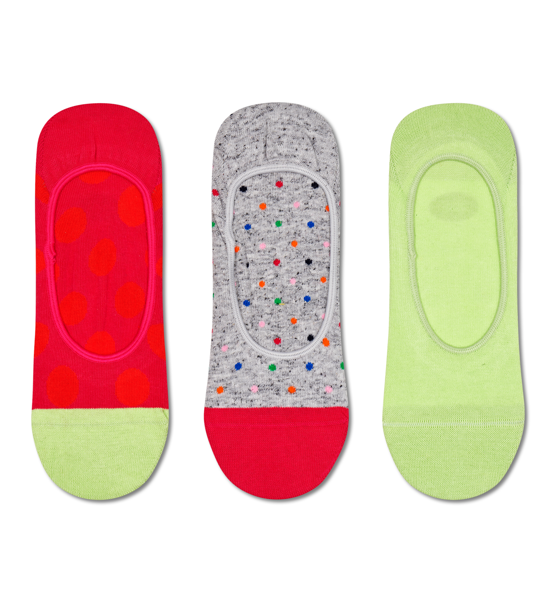 3-Pack Big Dot Liner Sock