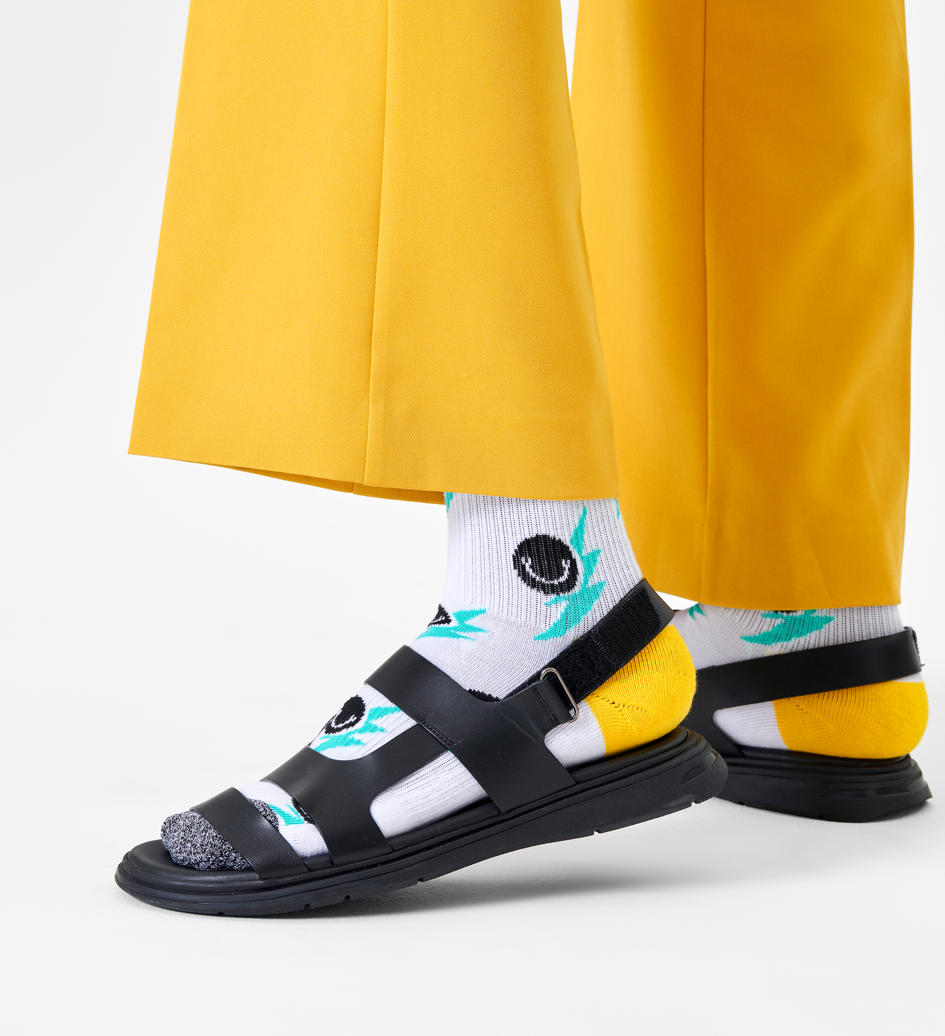 Smile Flash Crew Sock