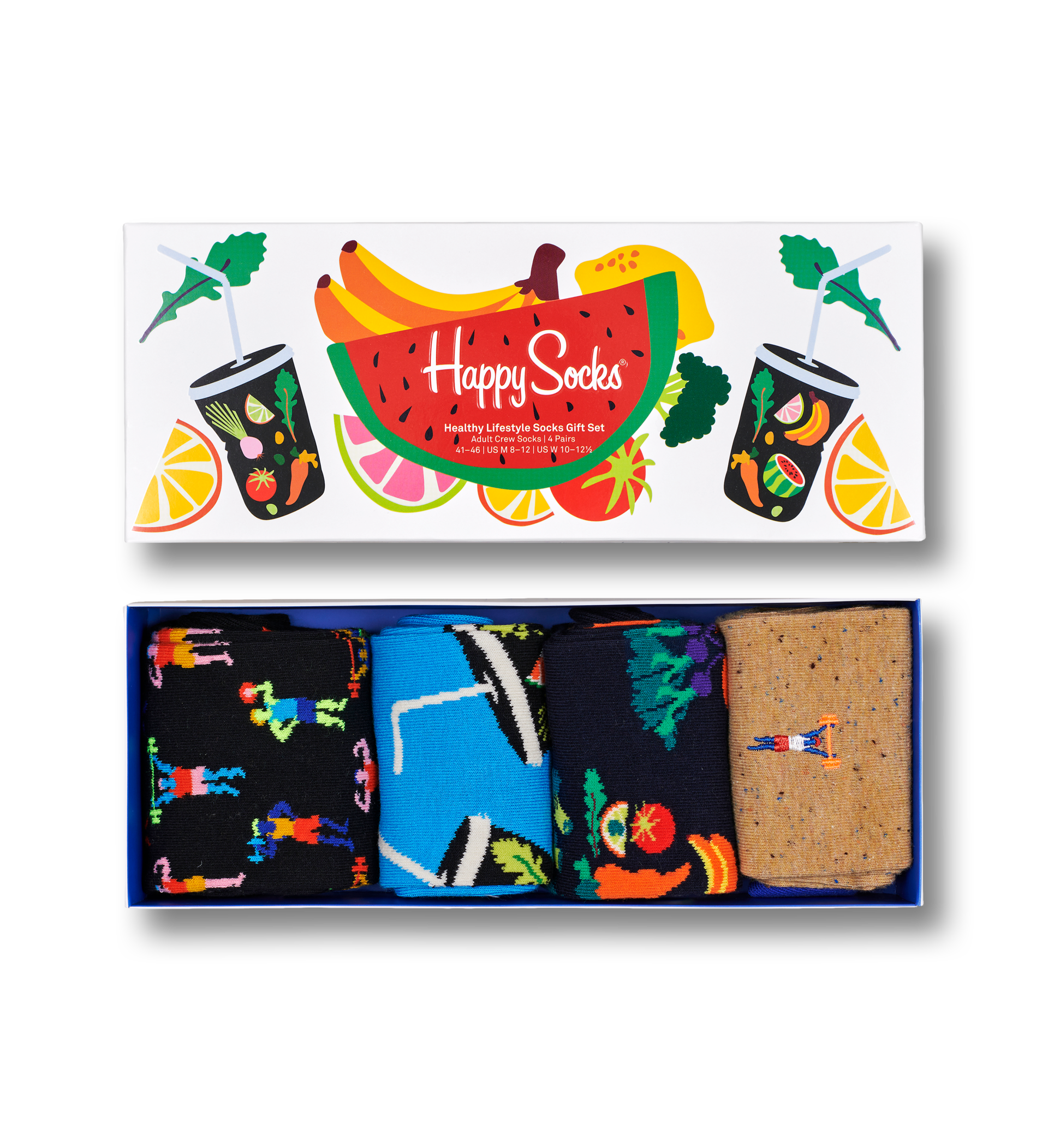 Happy Socks Geschenkbox SURREAL ANIMAL GIFT BOX 4-PACK XSRA09-6300 Mehrfarbig