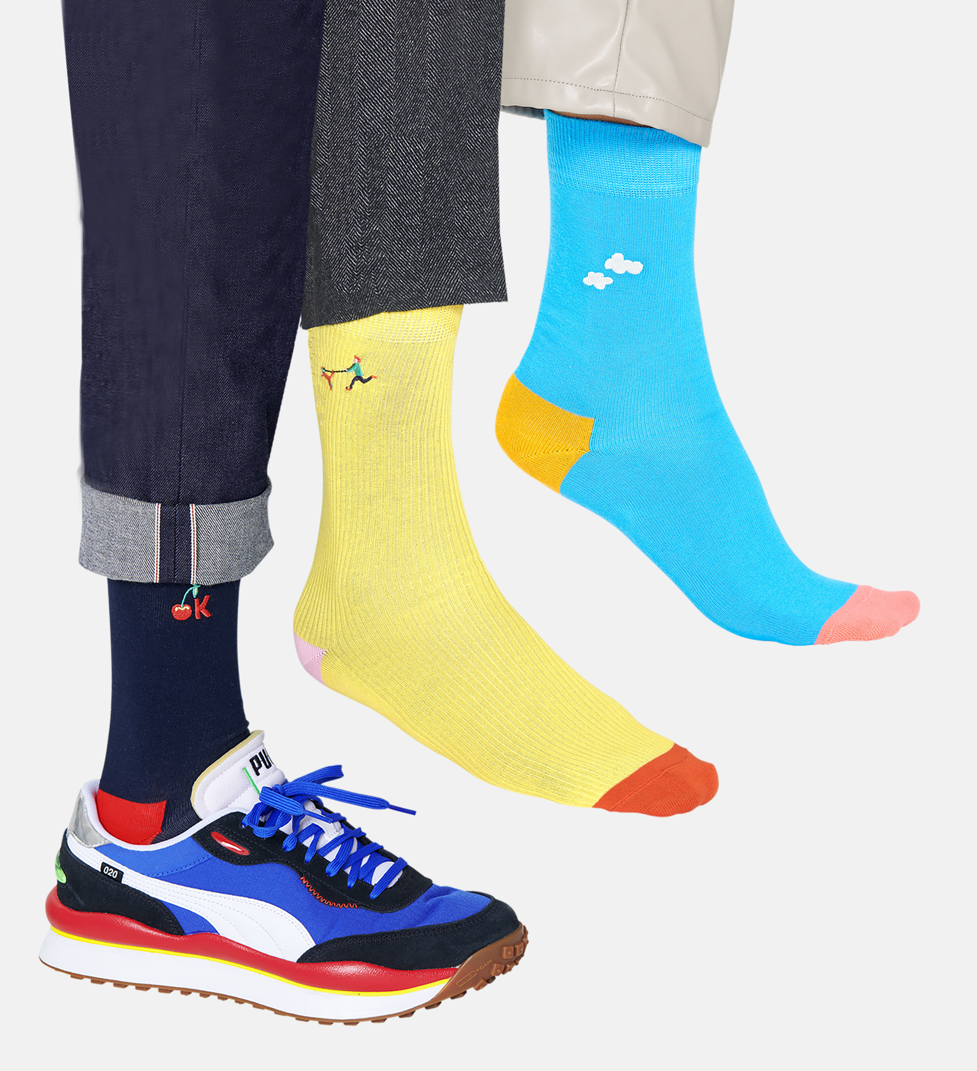 Embroidery Socks 3-Pack