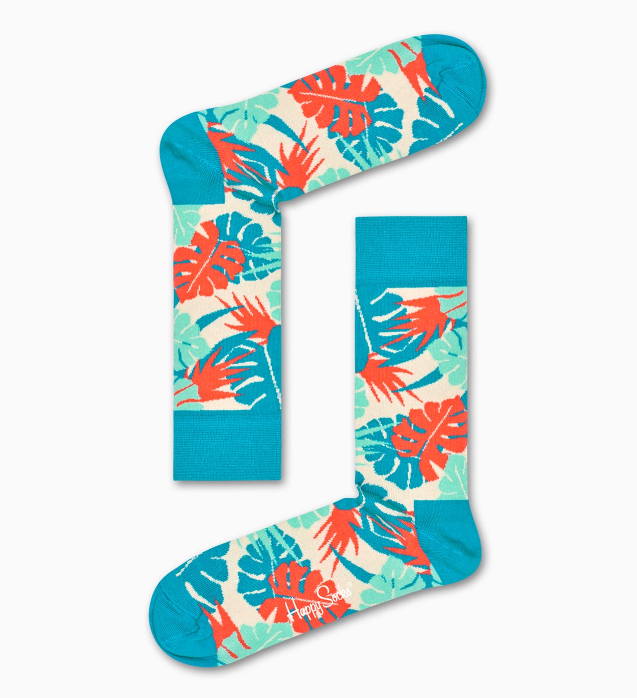 Blaue Blätter Socken: Leaves | Happy Socks