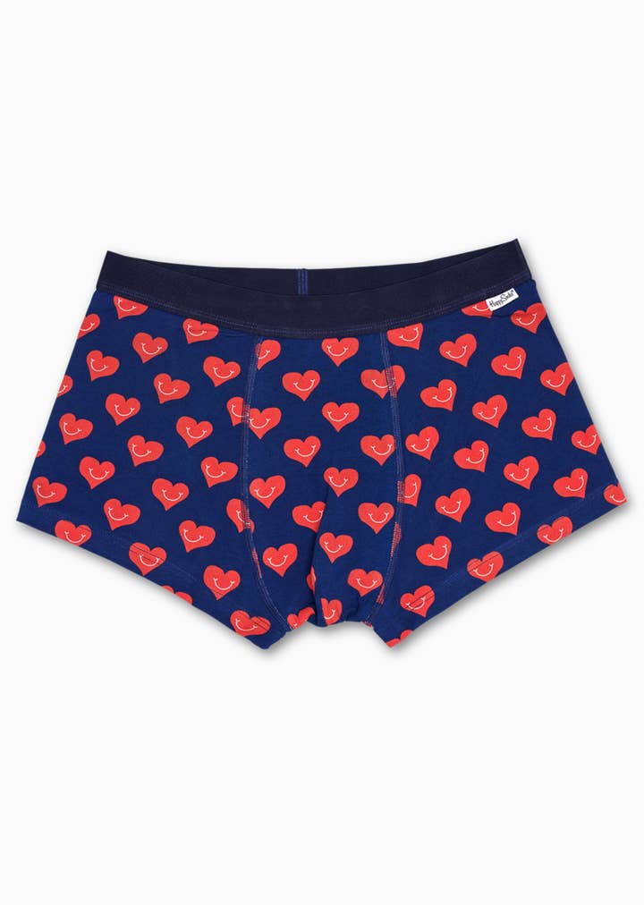 2 Pack Trunk Smile Heart Men S Underwear Happy Socks 2 Pack Trunk Smile Heart Men S Underwear Happy Socks