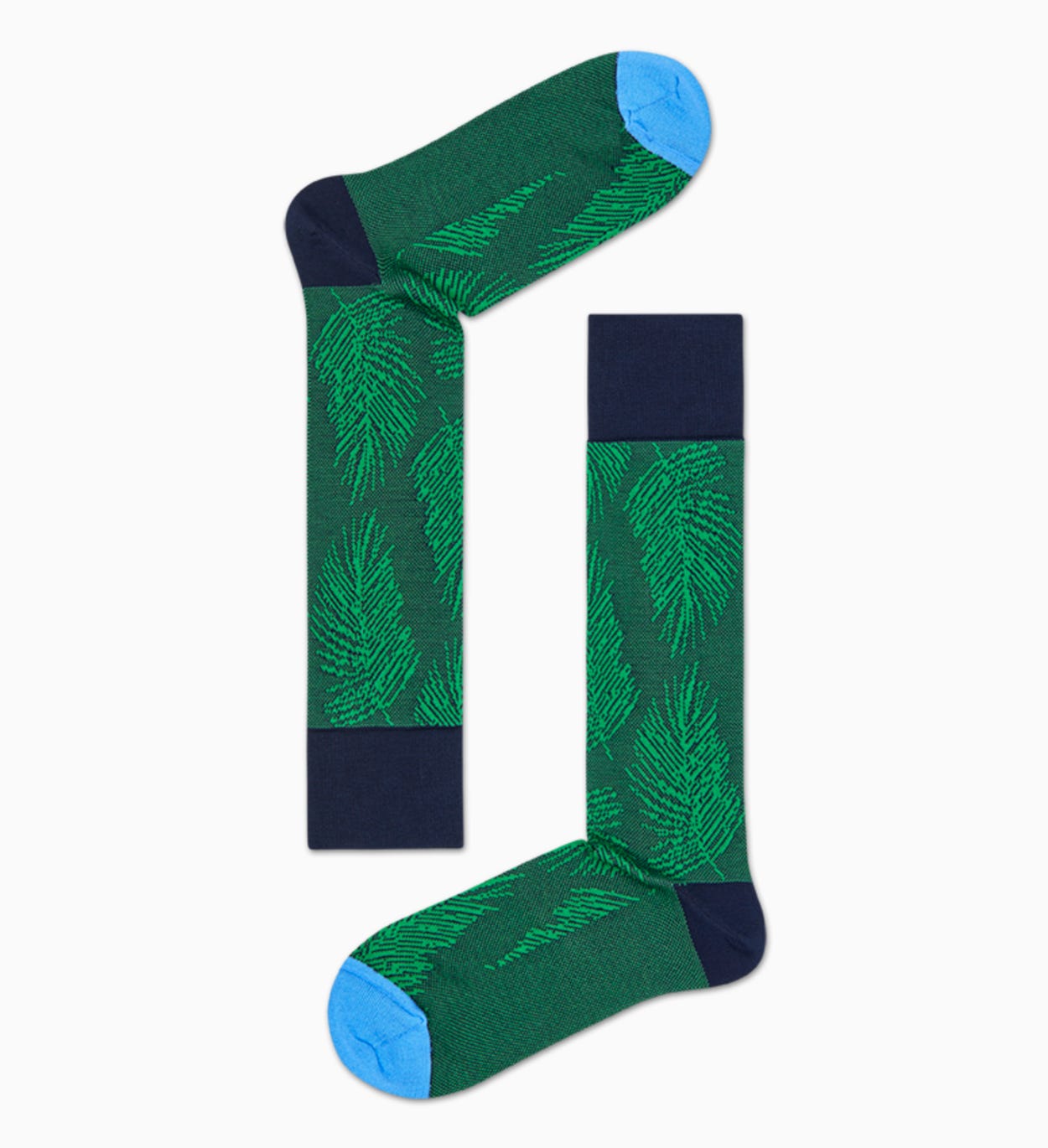 Grüne Anzugsocken: Palm Leaf - Dressed | Happy Socks