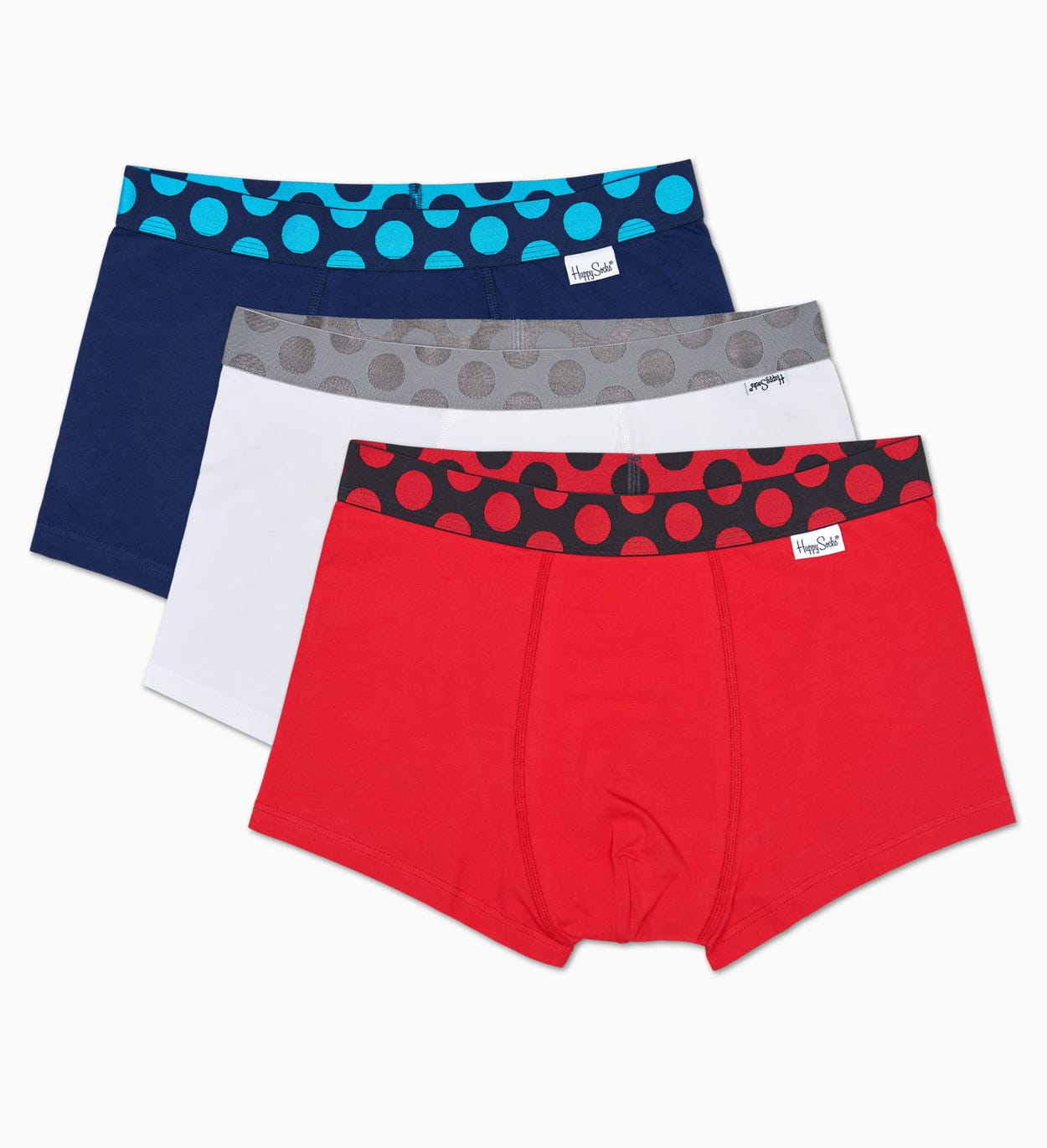 3er-Pack Pop Trunk, Blau - Herrenunterwäsche | Happy Socks