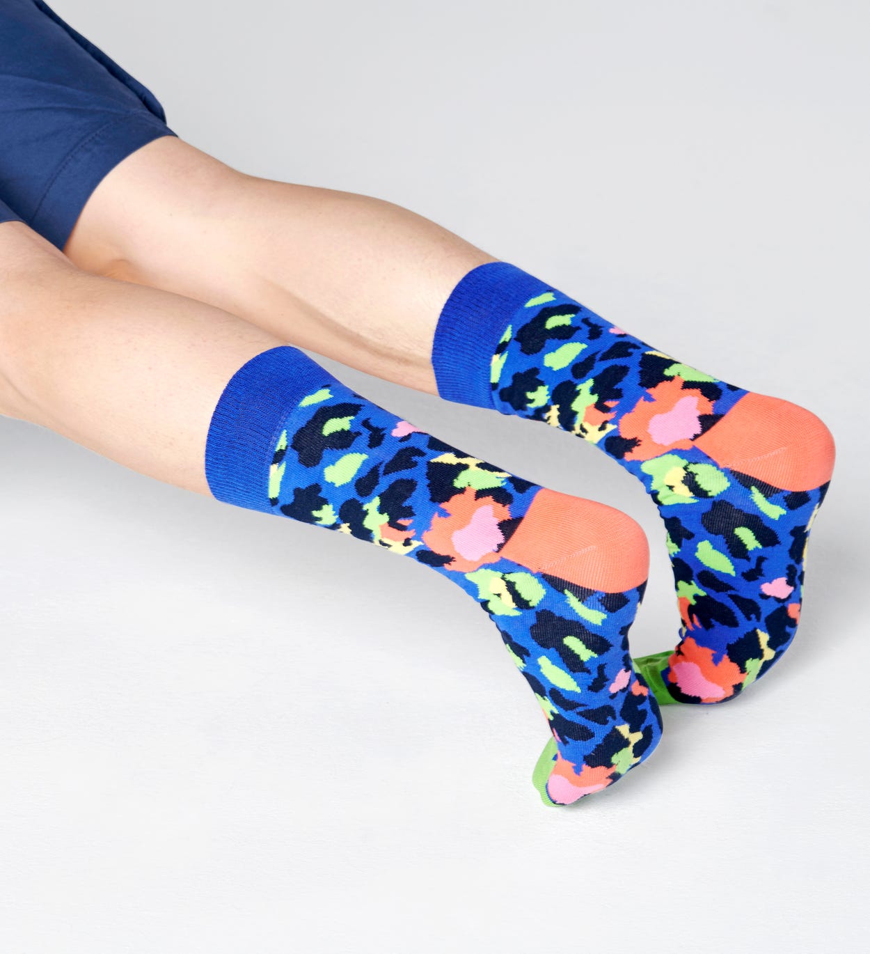 Leopard Socken, Lila | Happy Socks