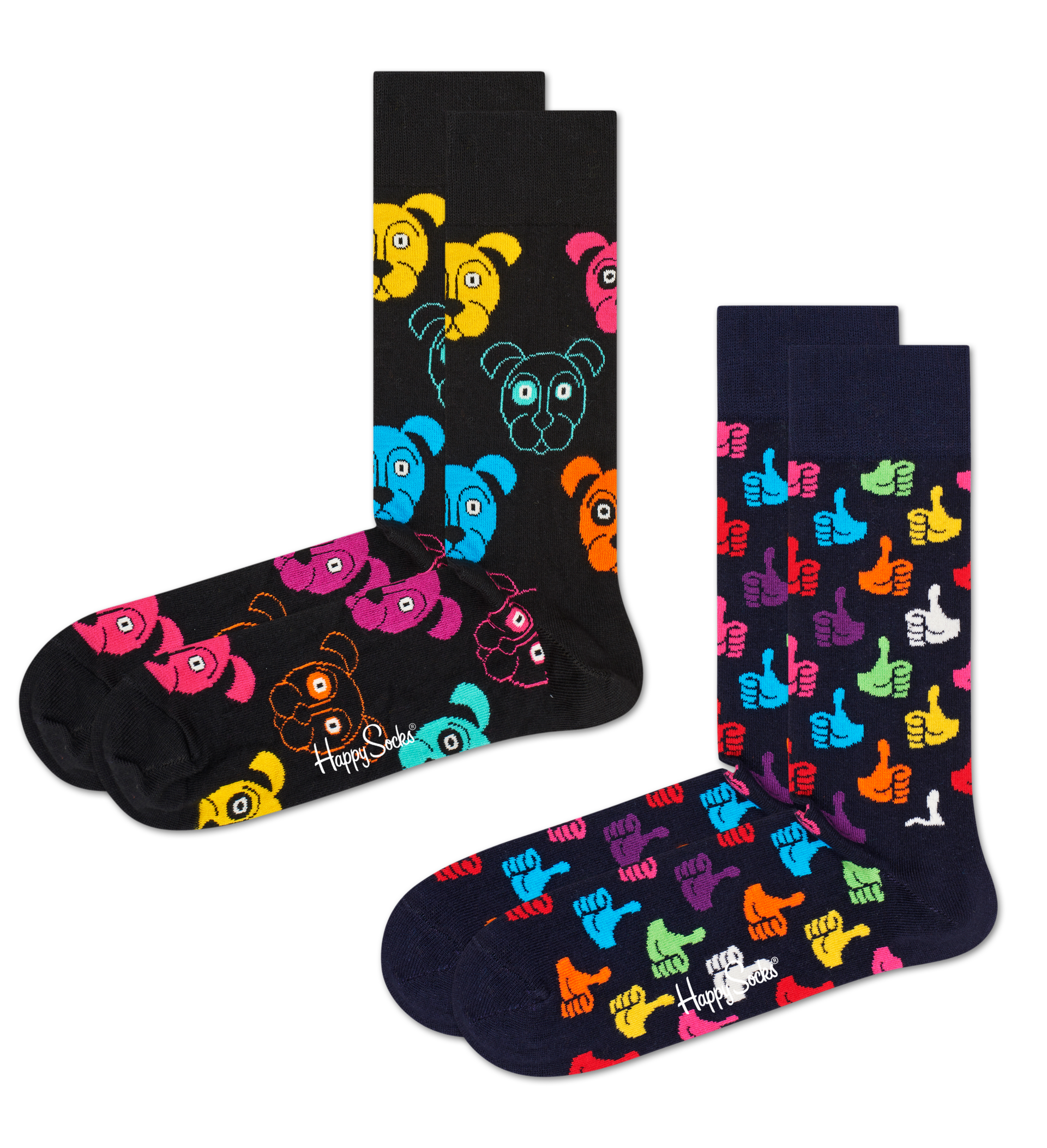 2-Pack Classic Dog Socks