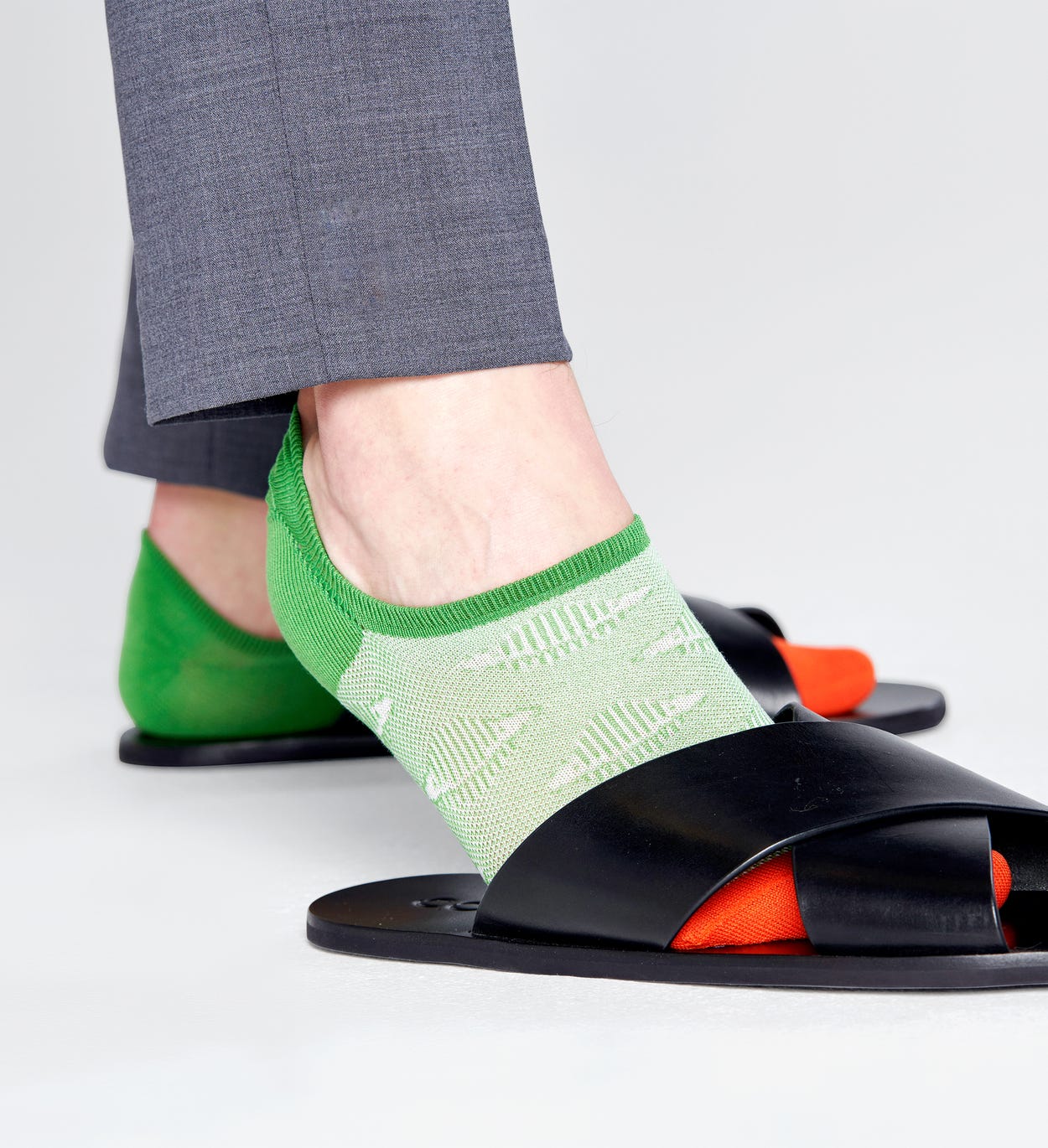 No-Show Socken mit Planeten, Grün - Dressed | Happy Socks