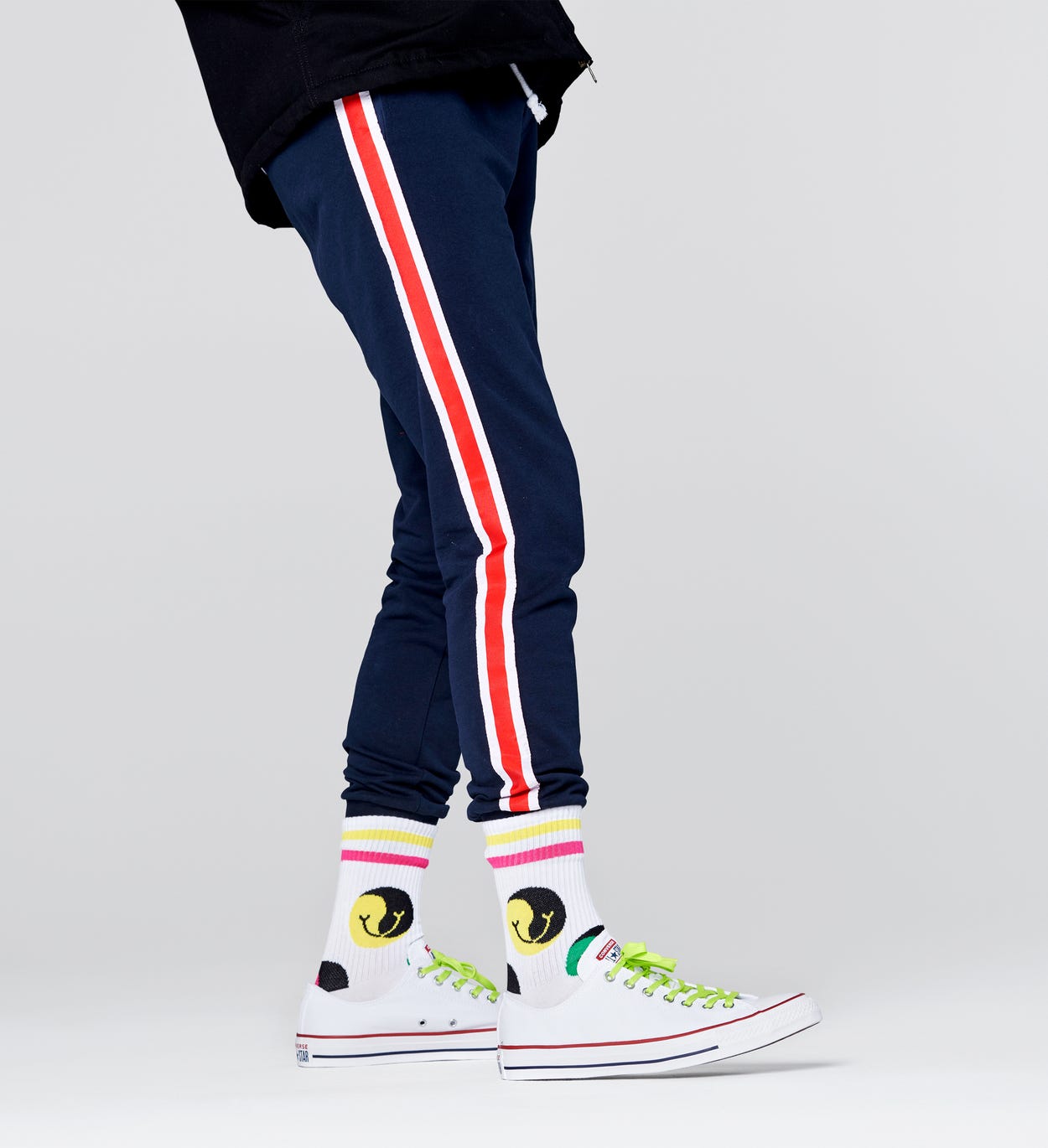 Jumbo Dot 3/4 Crew Socken, Weiß - ATHLETIC | Happy Socks