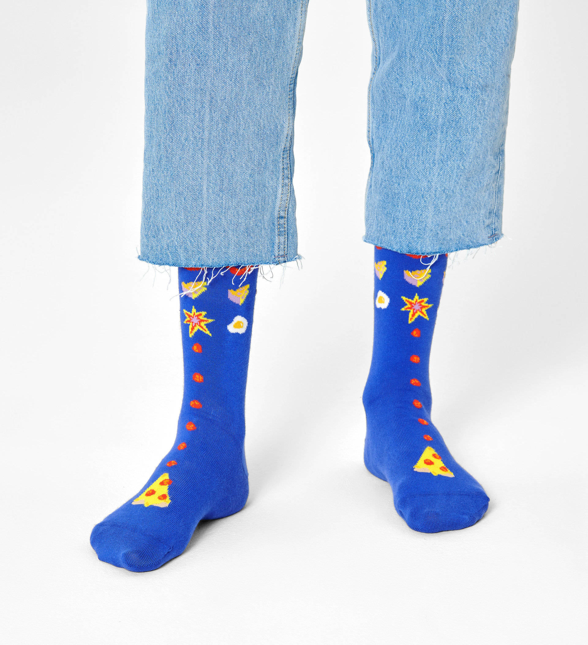 Pizza Invaders Sock