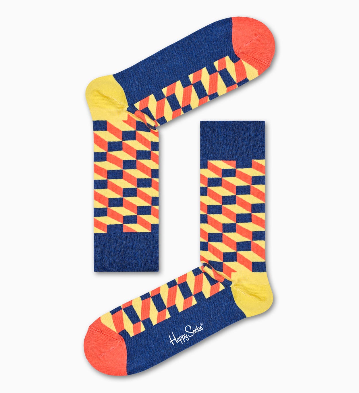 Filled Optic Socken, Gelb | Happy Socks