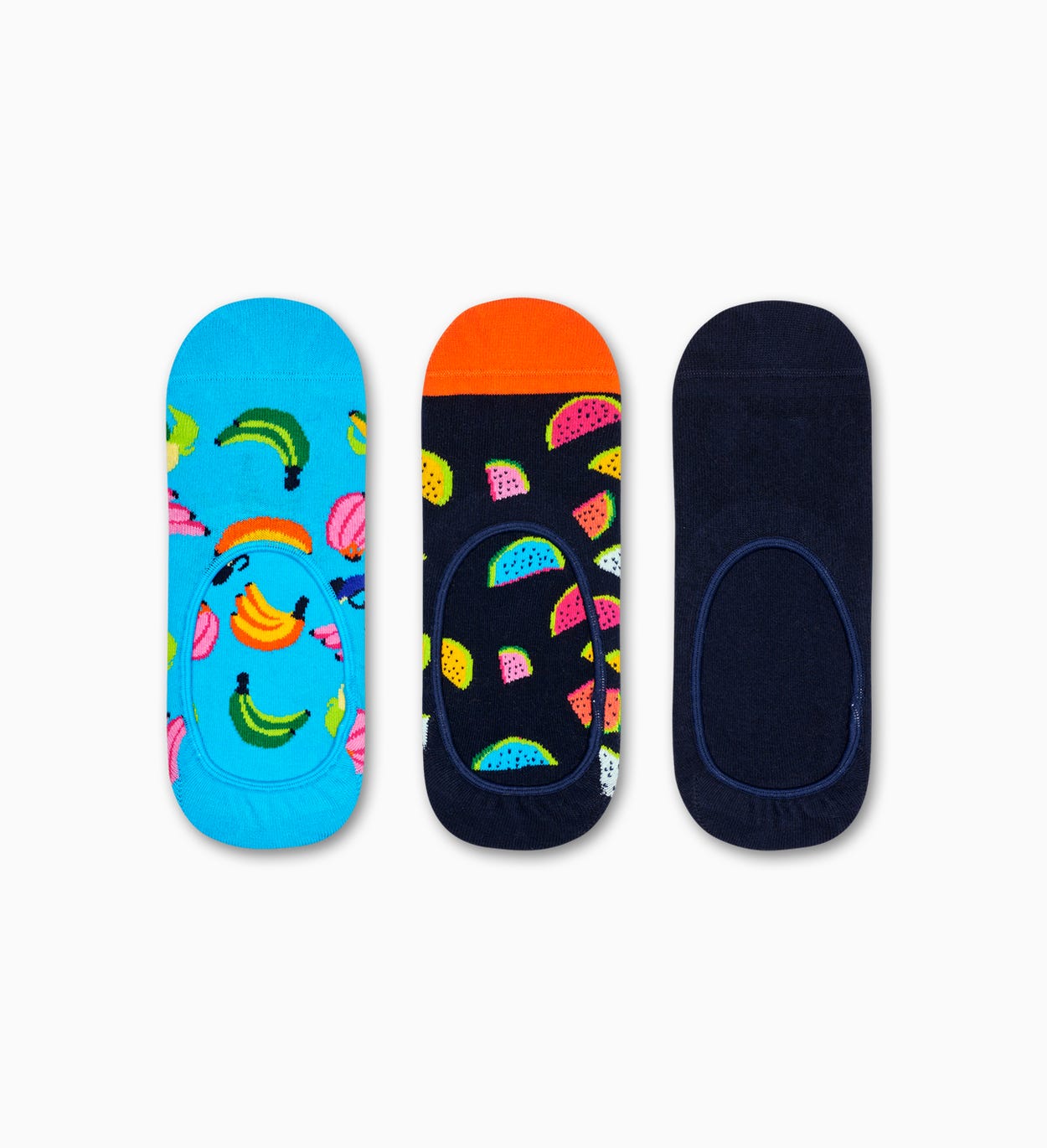 3er-Pack Banana Füßlinge, Schwarz | Happy Socks